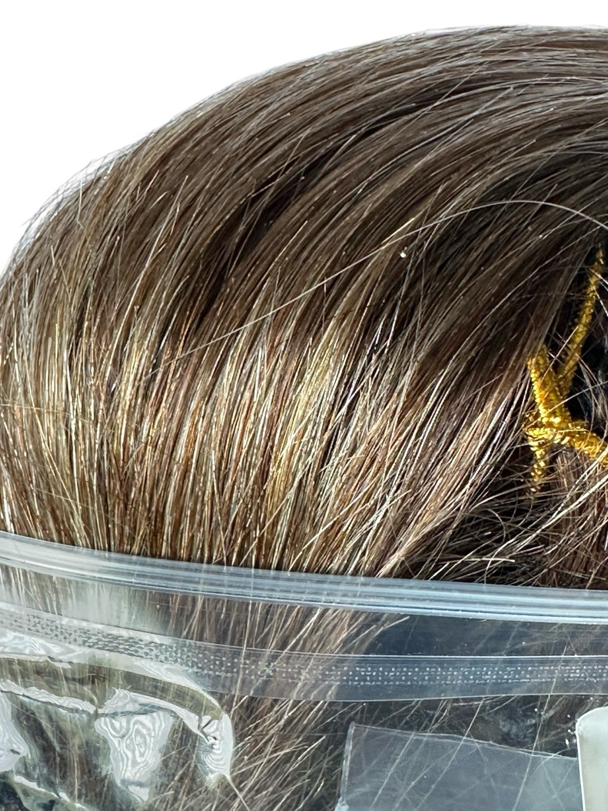 GOO GOO Clip In Human Hair Extensions 14in, Chocolate Brown To Honey Blond
