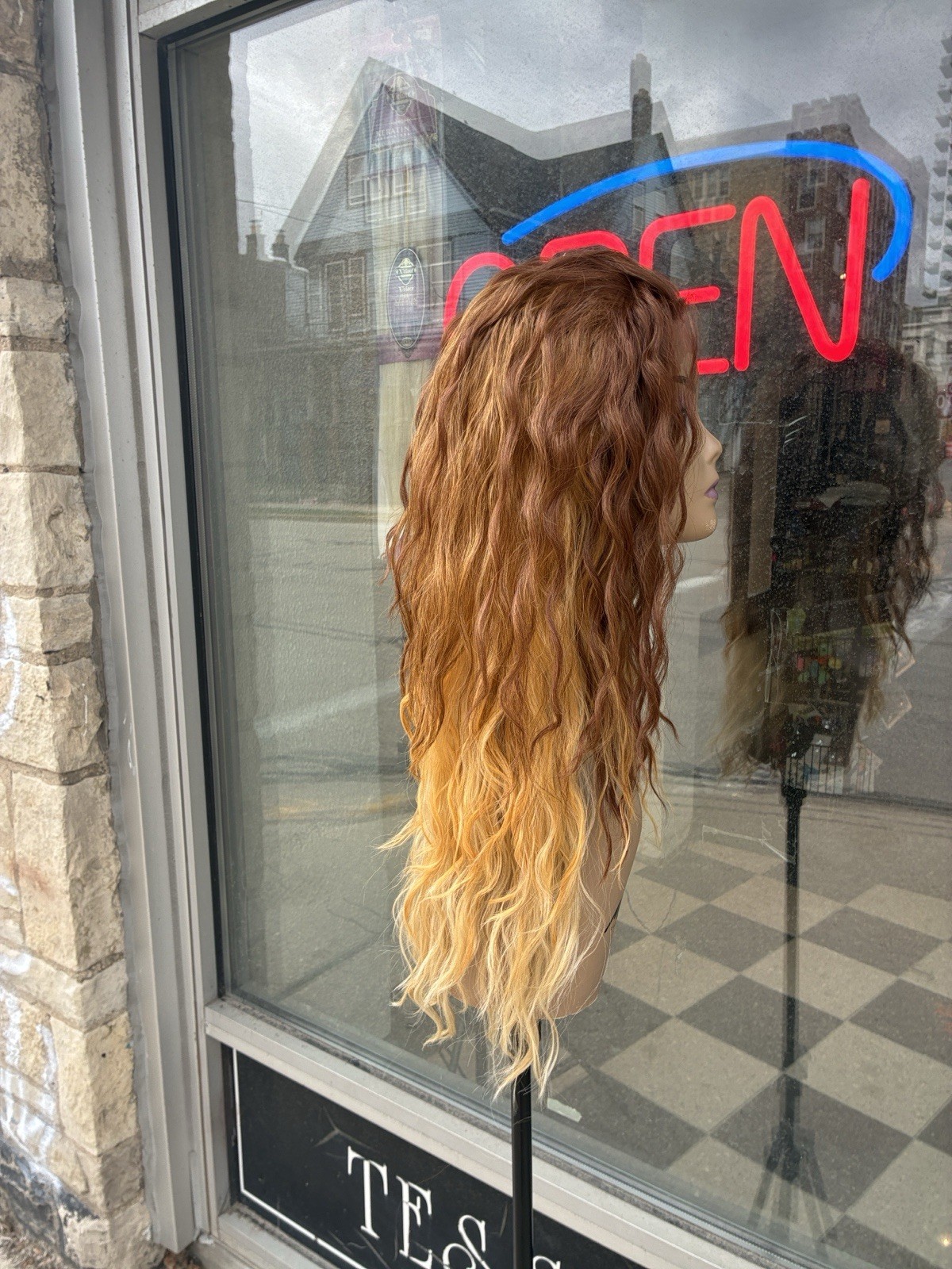 Free Part Swiss Lacefront Ombré Heat Resistant Wig Last One Available