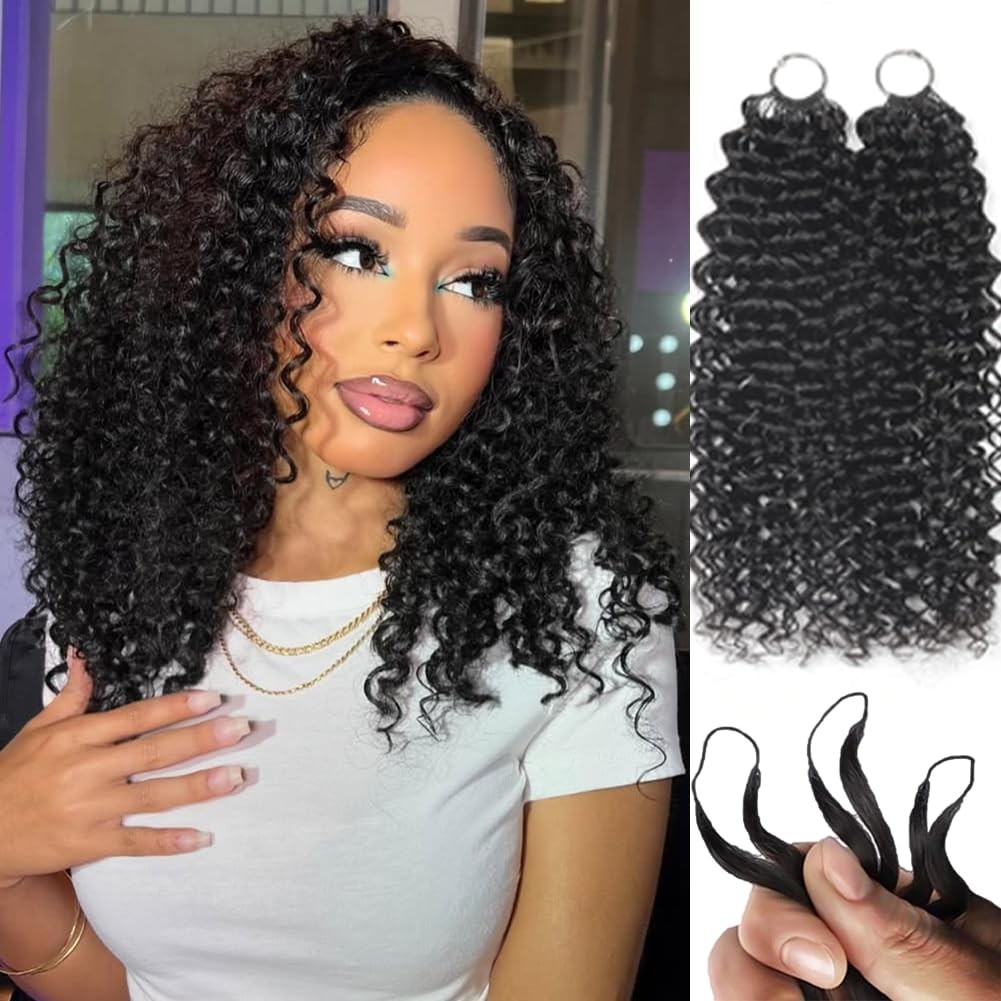 Ltredky Human Crochet Hair For Black Women 14Inch Feather Crochet Human Hair