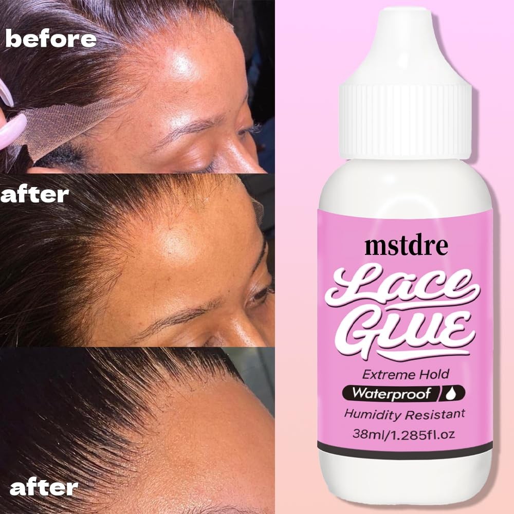 Mstder Lace Wig Glue Extreme Styling Invisible Bonding NonToxic, Odorless, Mo…