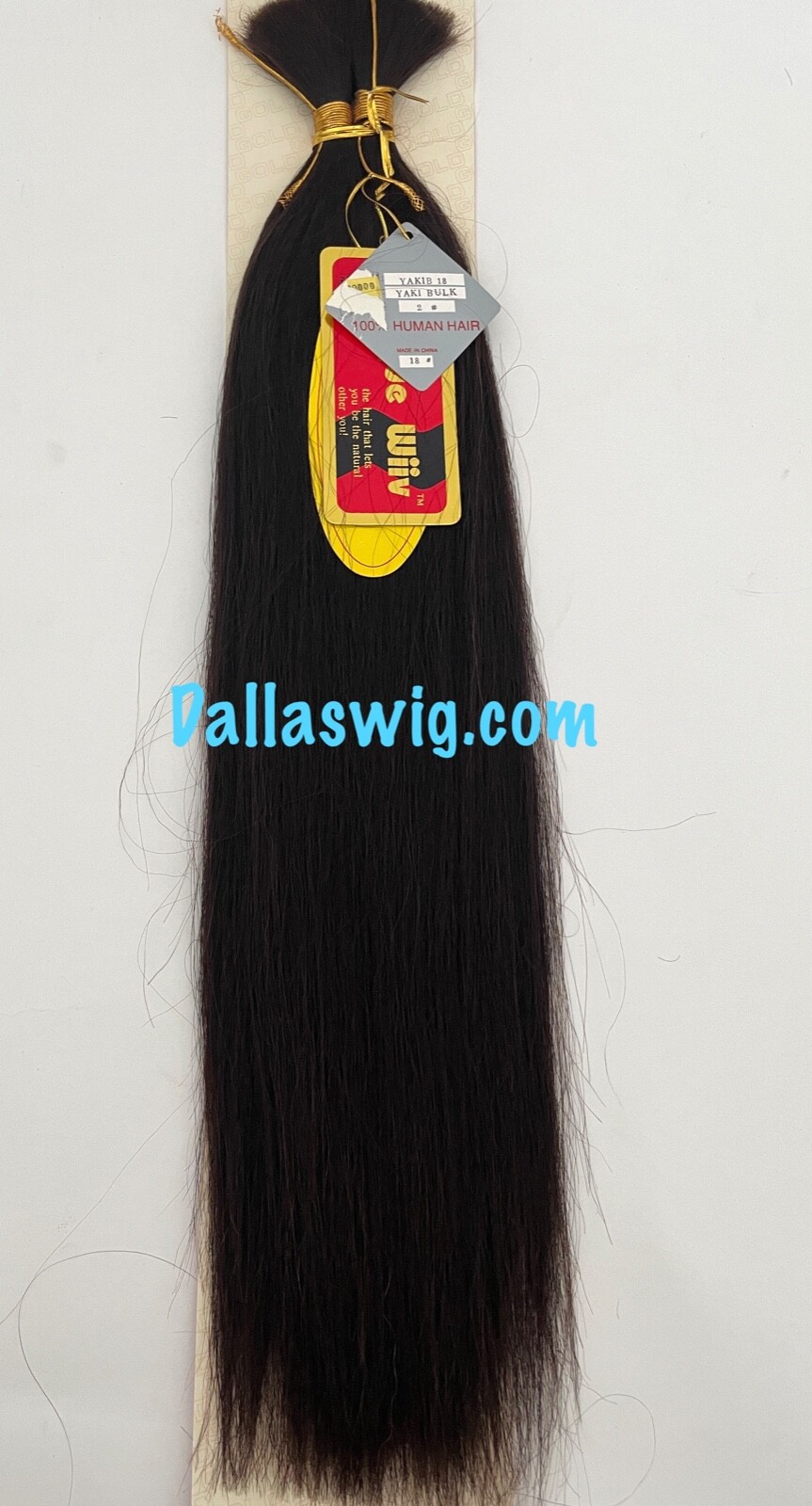 SALE Unique Wiiv 100% Human Natural Yaki Bulk Braiding Hair 18″ ONE Per Bag