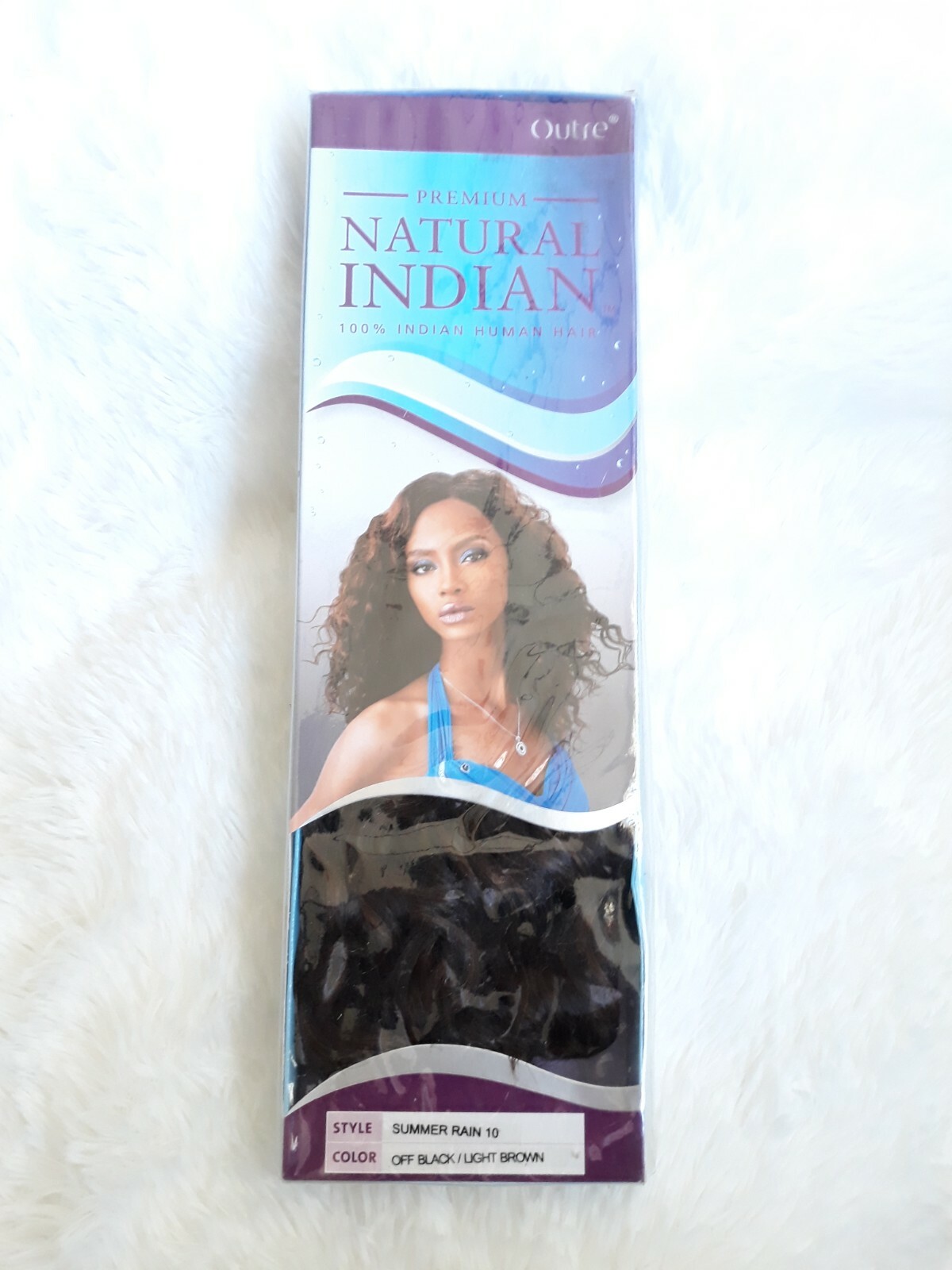 PREMIUM NATURAL INDIAN 100% HUMAN HAIR, OUTRE – SUMMER RAIN WAVE 10″ (OBK/LBR)
