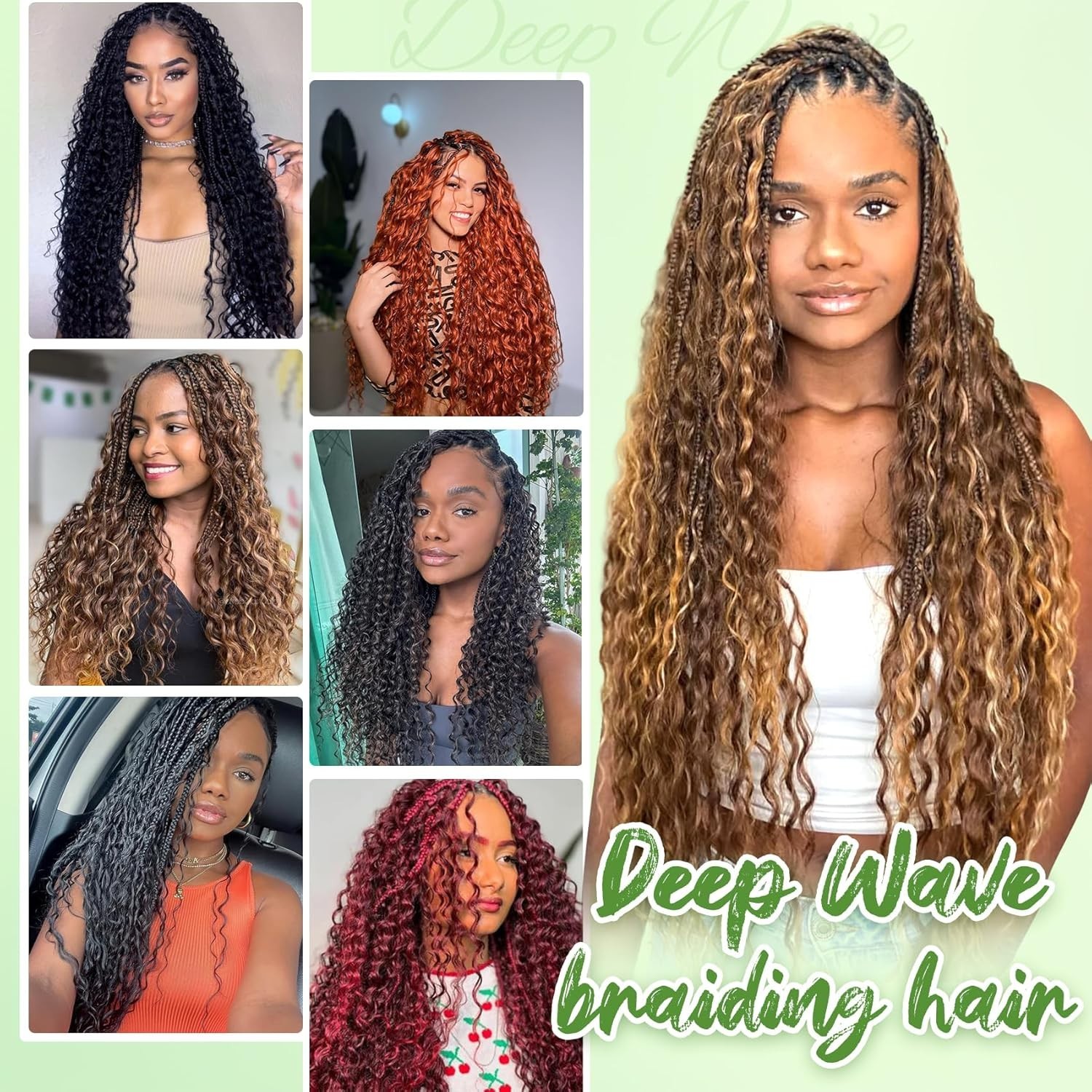 Elegant 20 Inch Ocean Wave Braiding Hair – P30/27 Perfect for Protective Styles