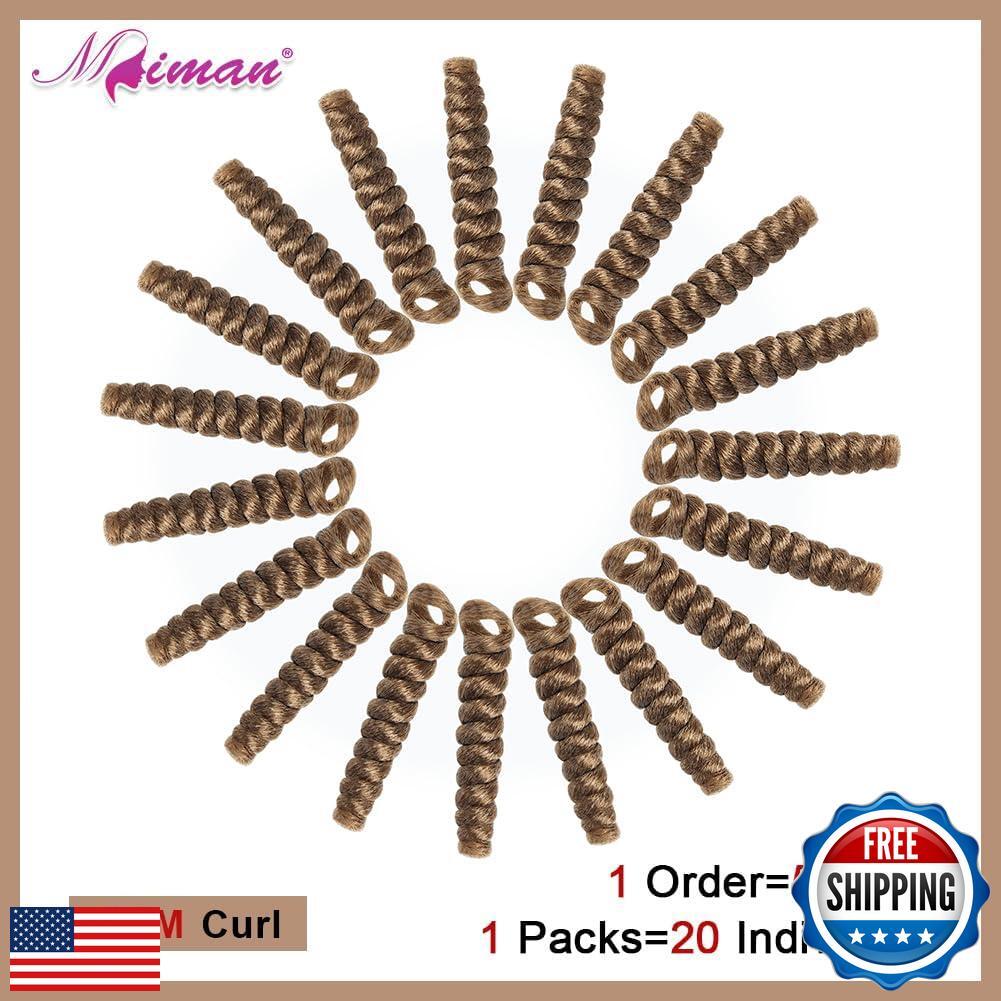MIMAN 5 Packs 10 Inch Short Curly Crochet Hair for Black Women 6MM Crochet Br