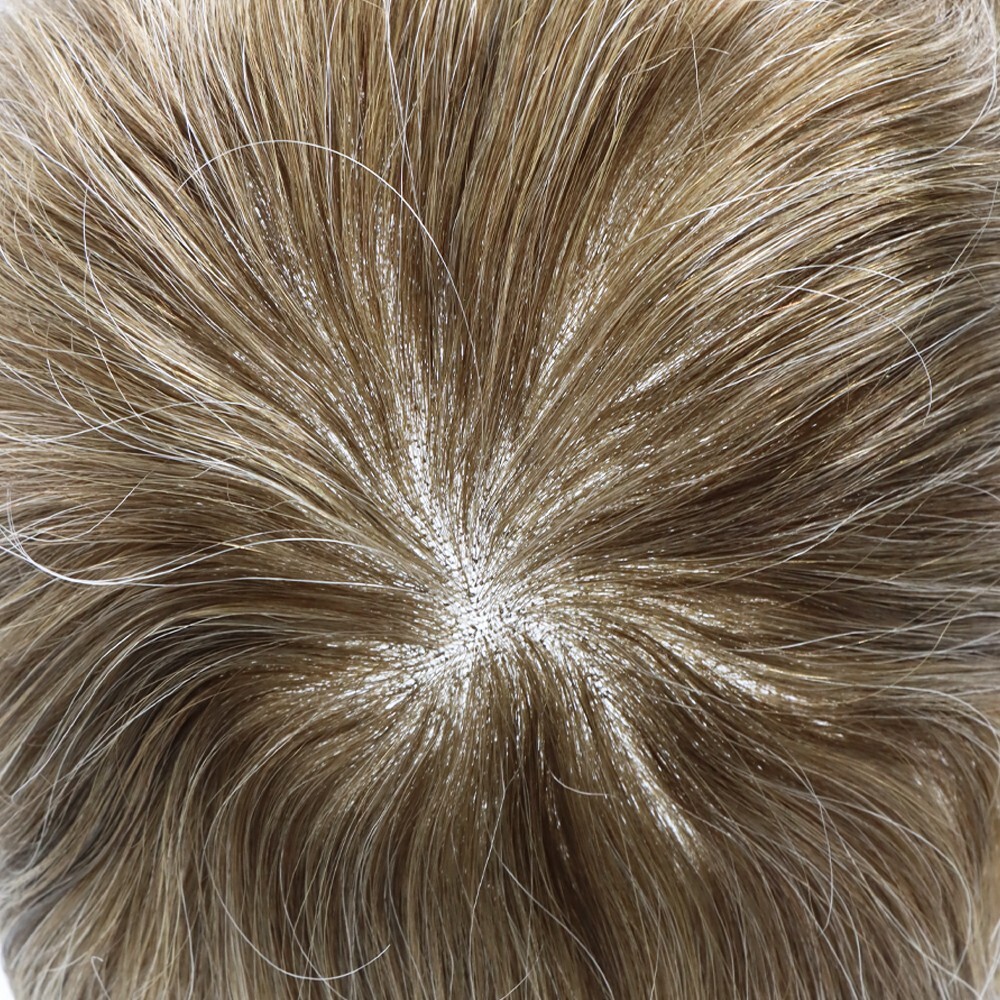 Full SWISS Lace Men Toupee Light Density Remy Hair System Replacement for Men US