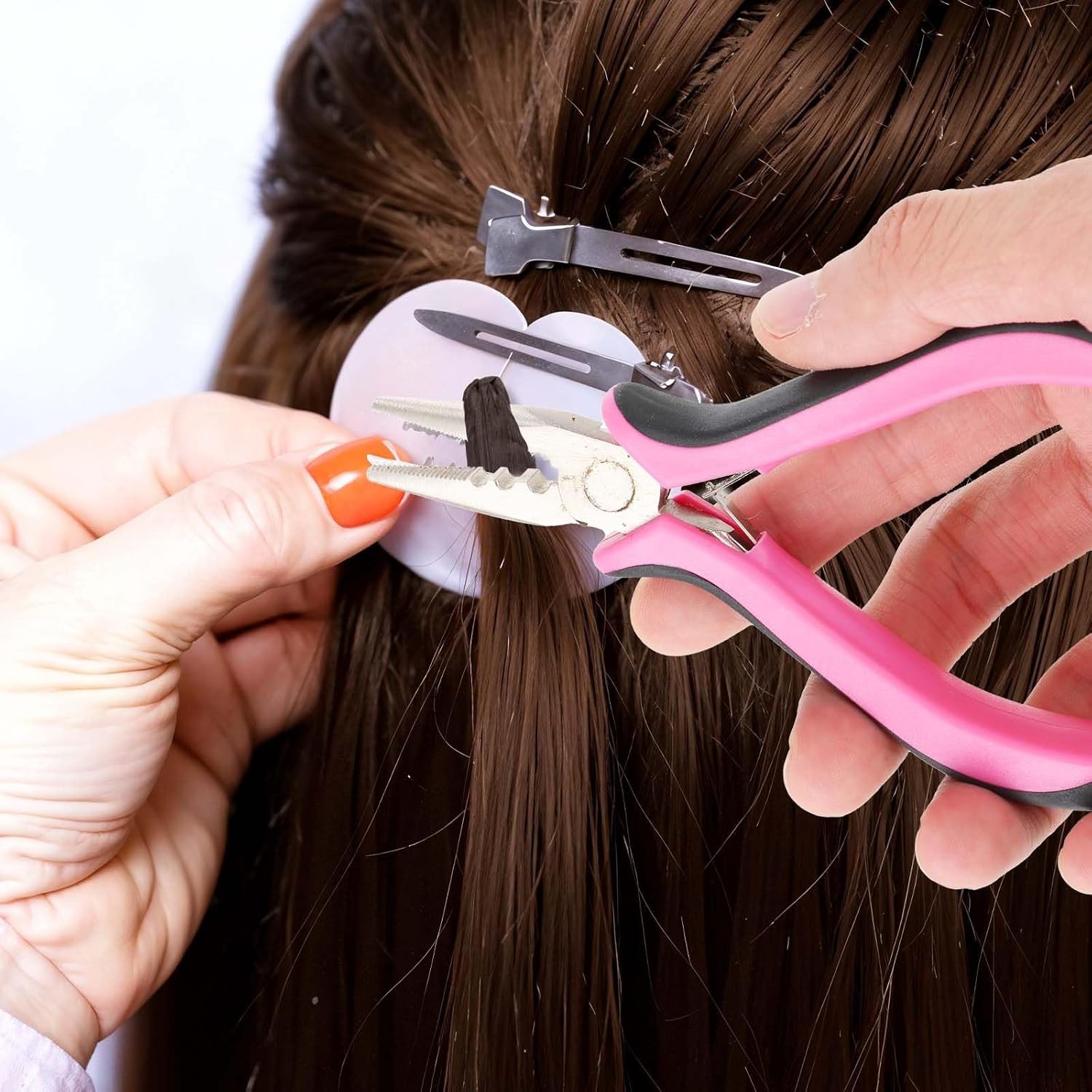 Hair Extension Tools Kit, 3 Pcs Microlinks Beads Tools Pliers Loop Needle