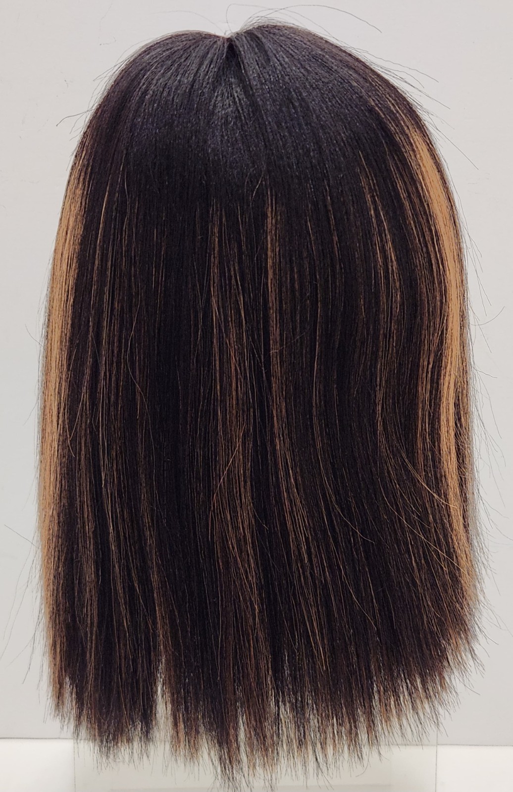 Luvme Hair Wig Black With Streaks Bangs