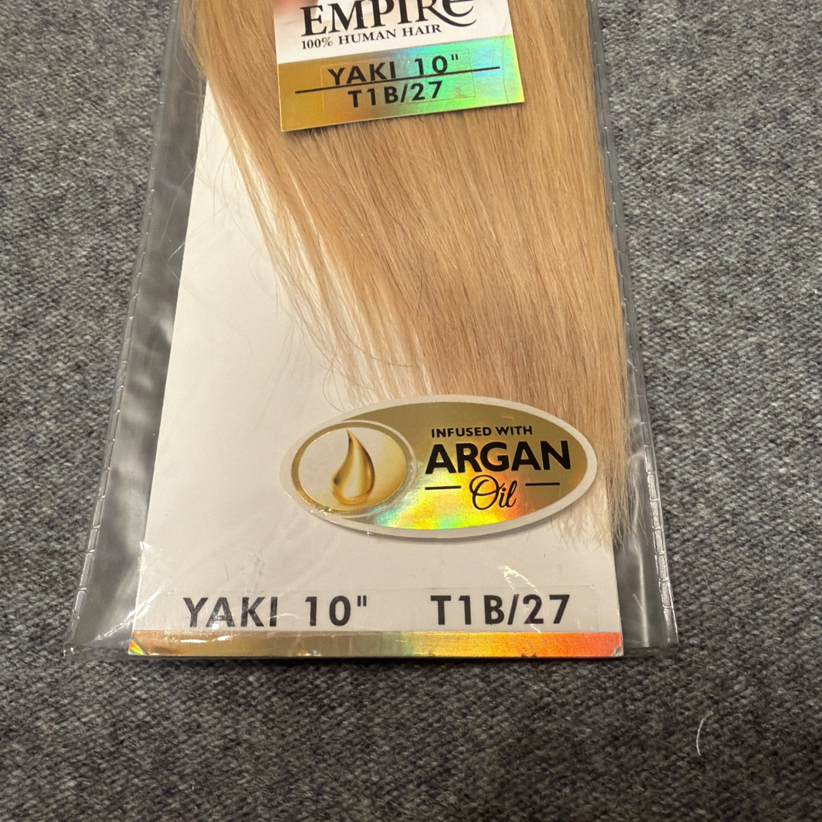 Sensationnel Empire 100% Human Hair YAKI 10” T1B/27 57438 Black To Blonde Ombré
