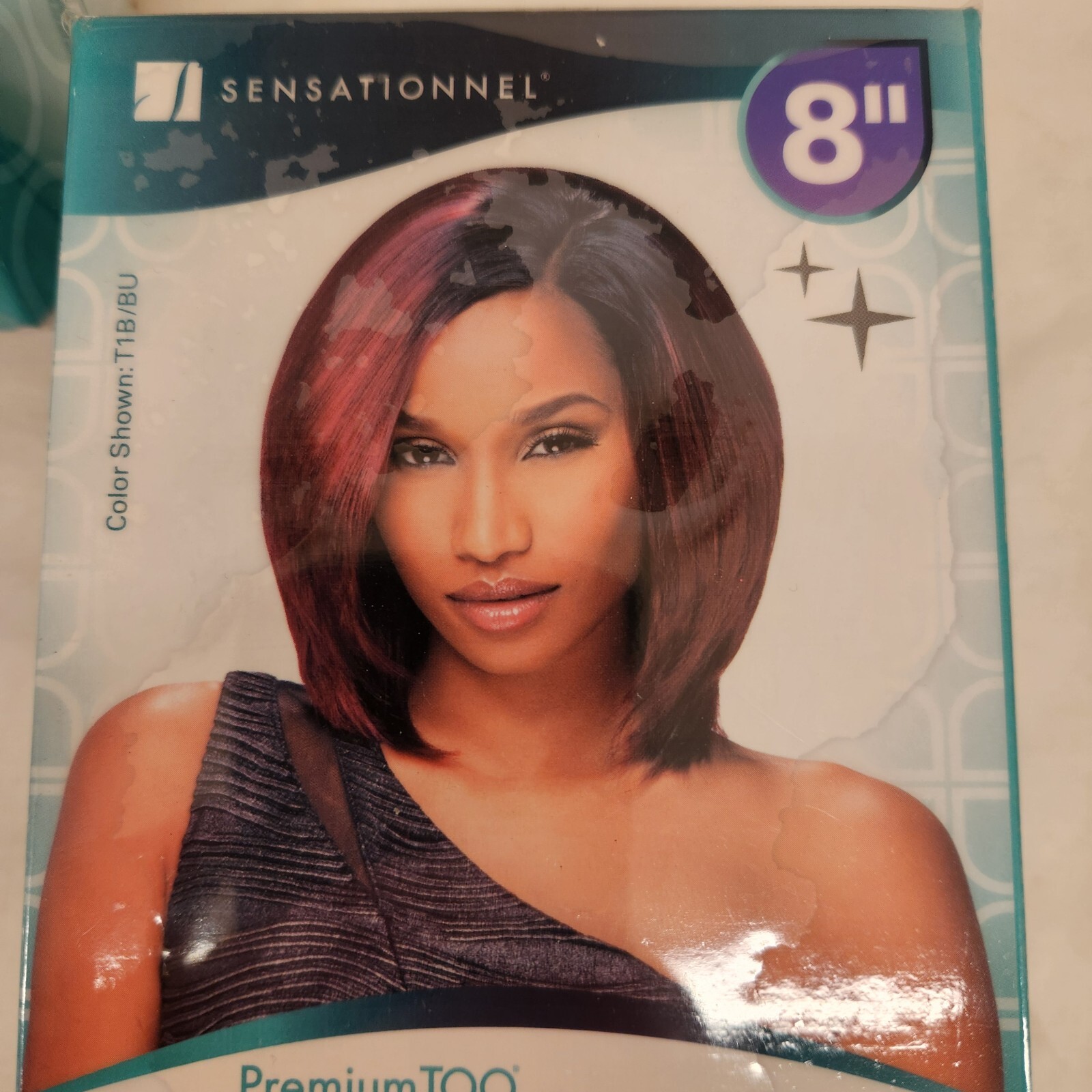 2 PACK Sensationnel 8″ Premiumtoo Brazlian Yaki Bump 8 Color T1B/BU Hair Blend