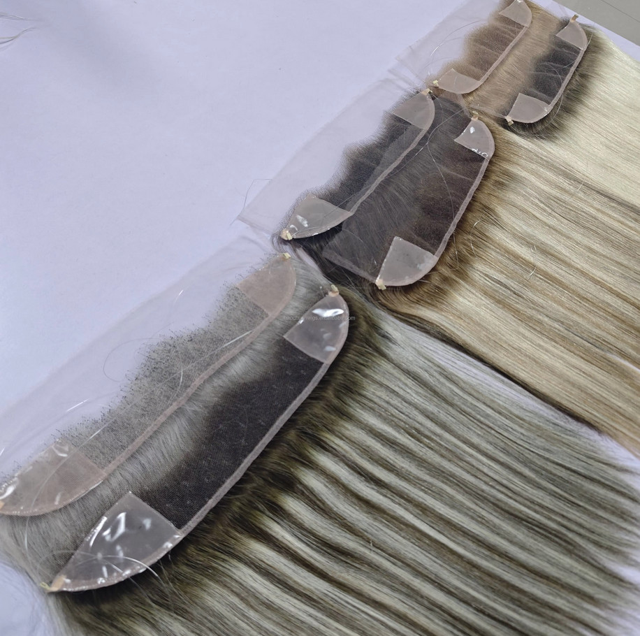 Lace Front Hairline 2“x12″HD Swiss Lace Natural Full Handmade Base Forehead Hair