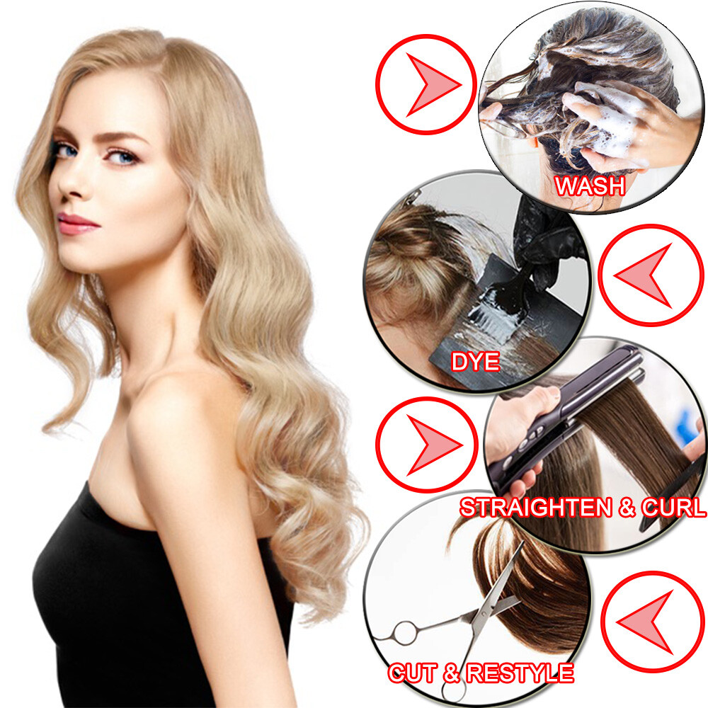 100/200PCS THICK Keratin Nail UTip Human Hair Extensions Mix/Highlight Hairpiece