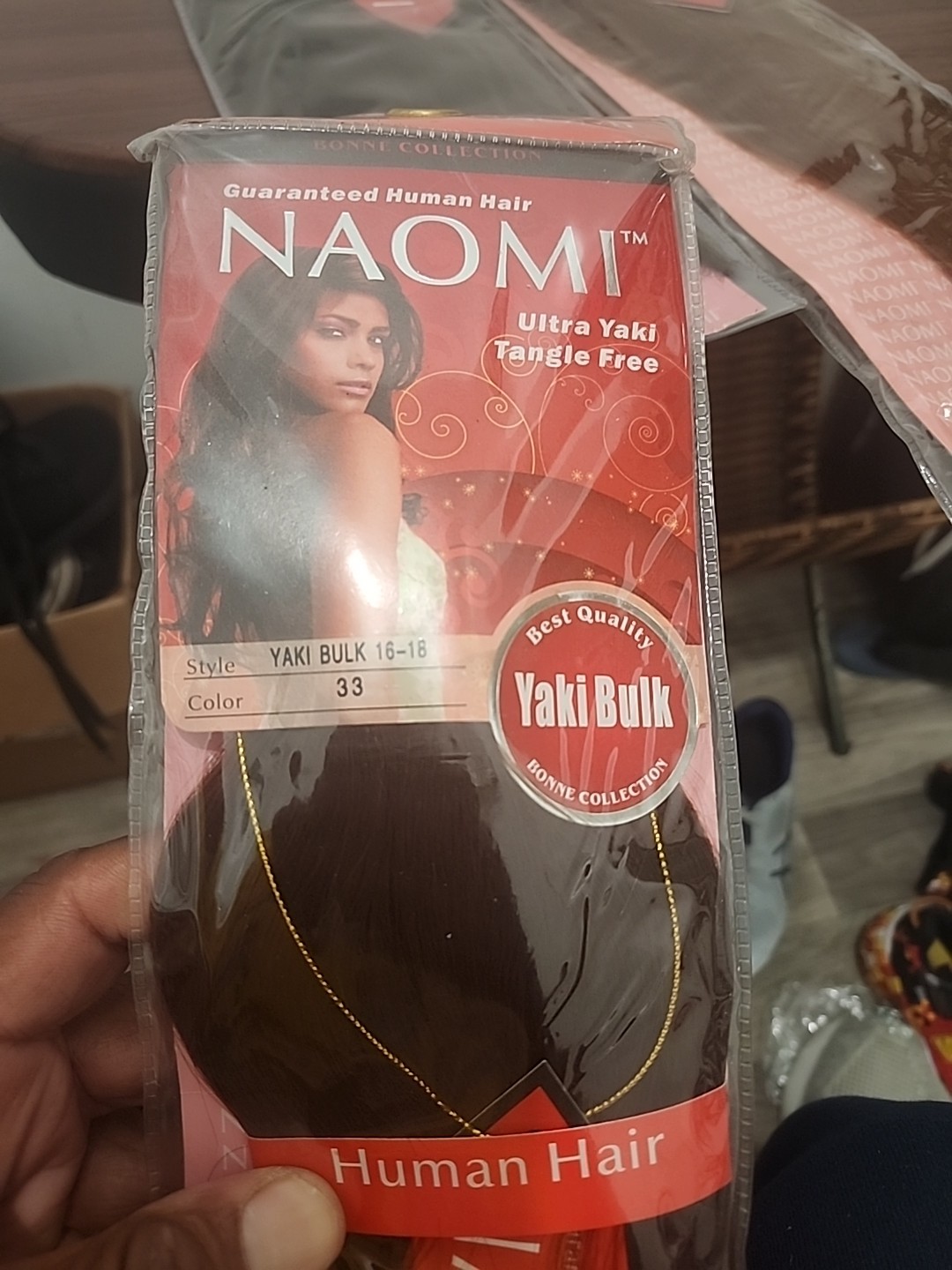 3 Bundle hair extensions – , Human Hair, Naomi UltraYaki, Tangle Free