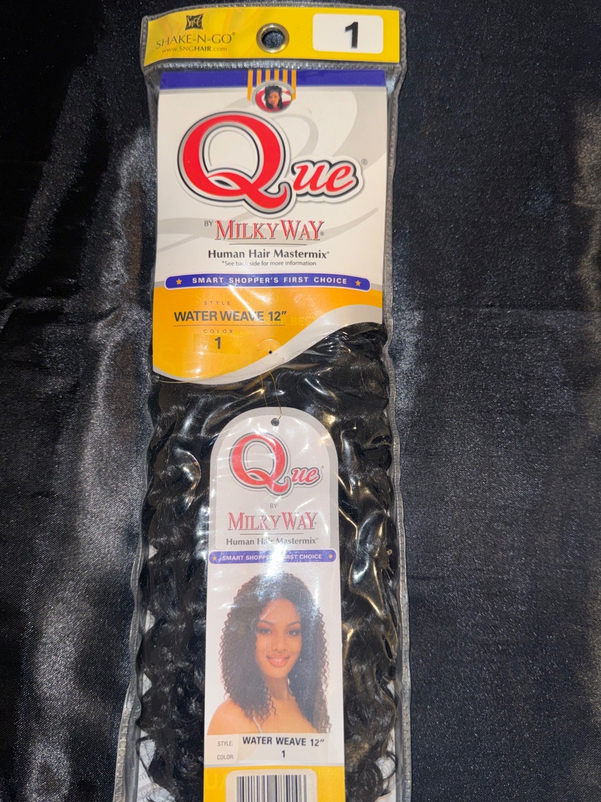 🔥Que By Milky Way Water Weave 10” 12”Human Hair Mastermix CurlyWeave Extensions