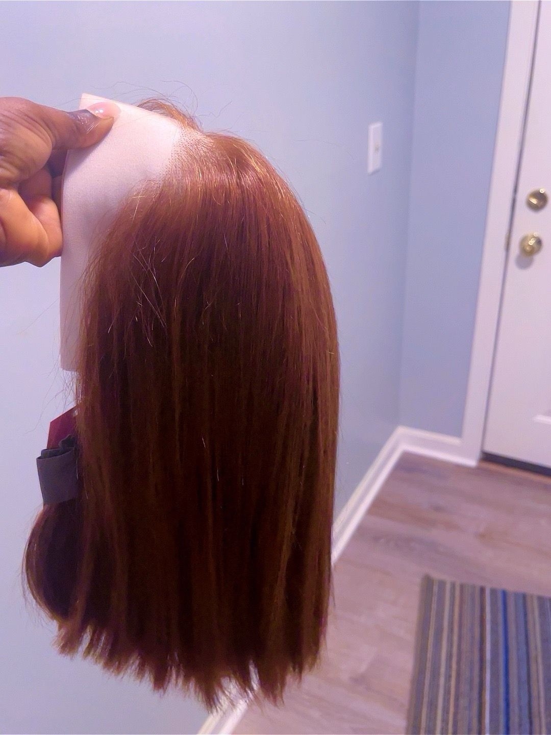 4/27 Highlight Bob Wig 12 Inch 13×4 Lace Front Human Hair Straight Bob Wig 200%