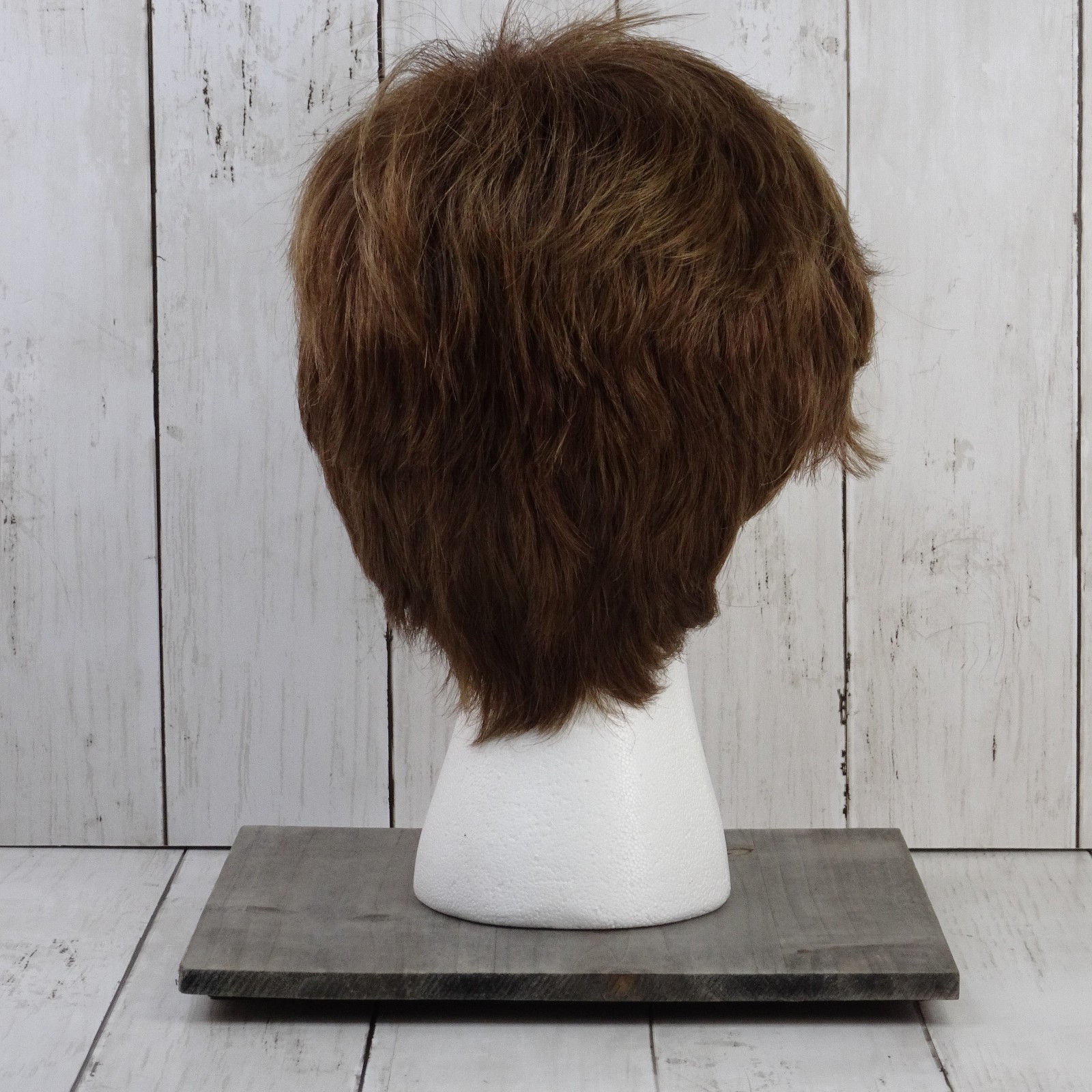 Aspen Women’s Brown Shag Style Wig Fiber Made in Japan Wig Made in Korea