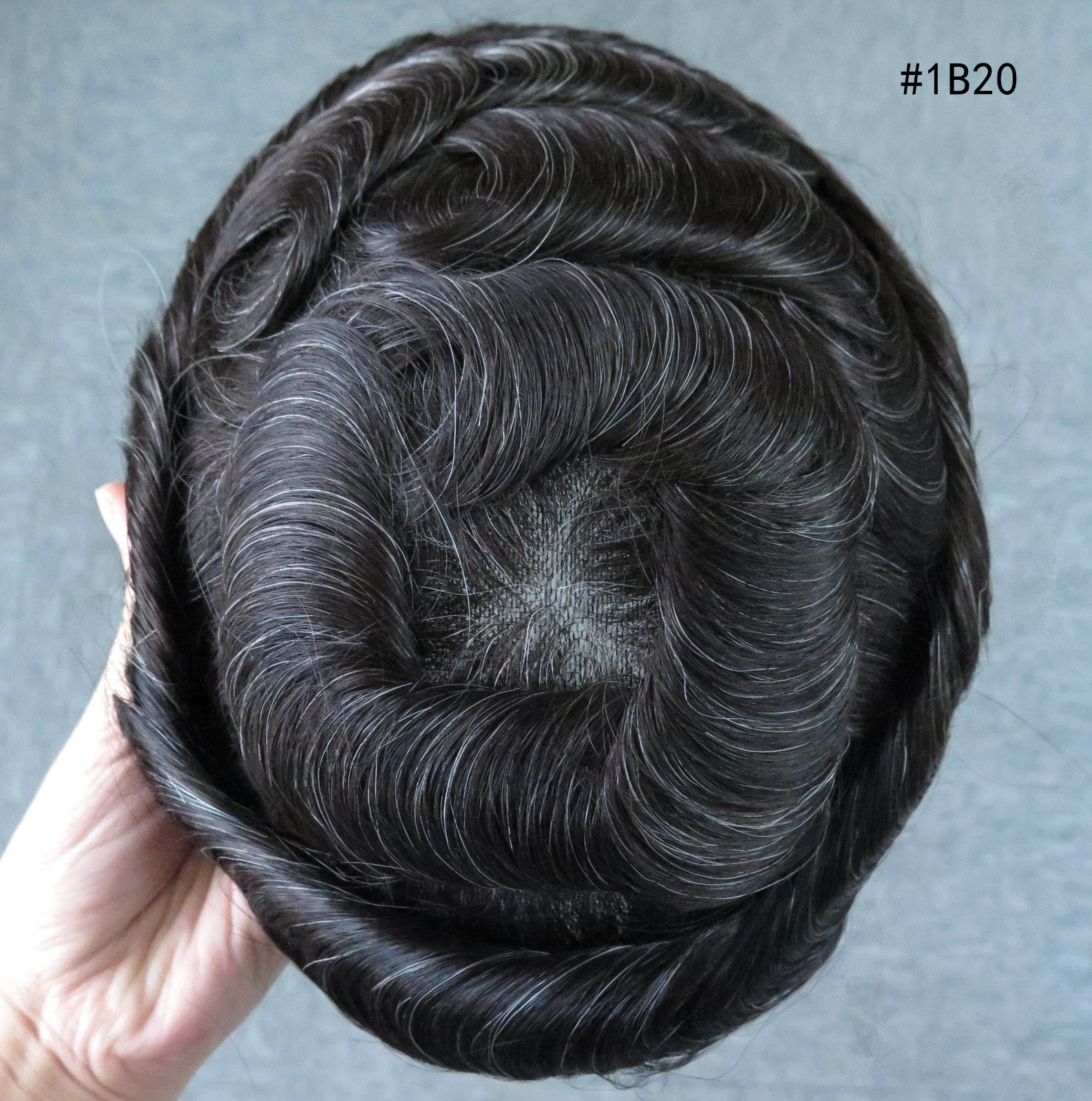Toupee For Mens Human Hair Replecement System 0.06mm Thin Skin V Hairpieces 8×10
