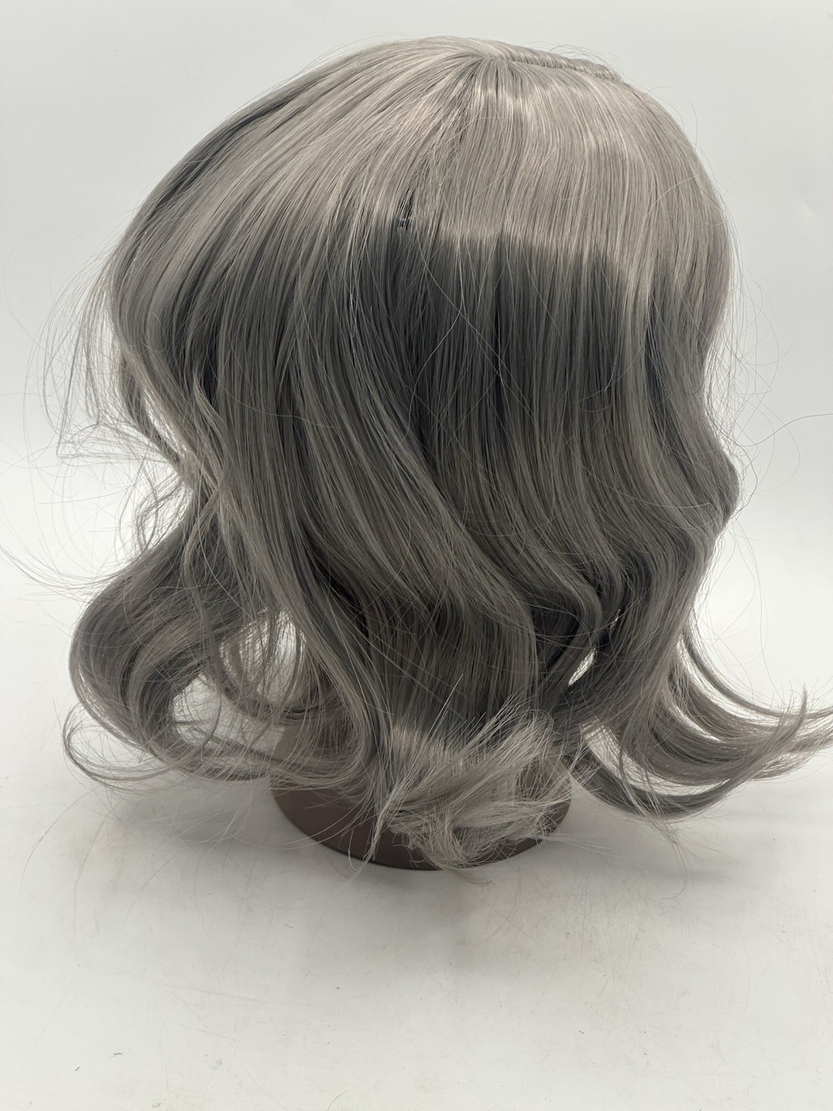 Crown Topper Wig Piece 13” From Part Blonde Gray Color