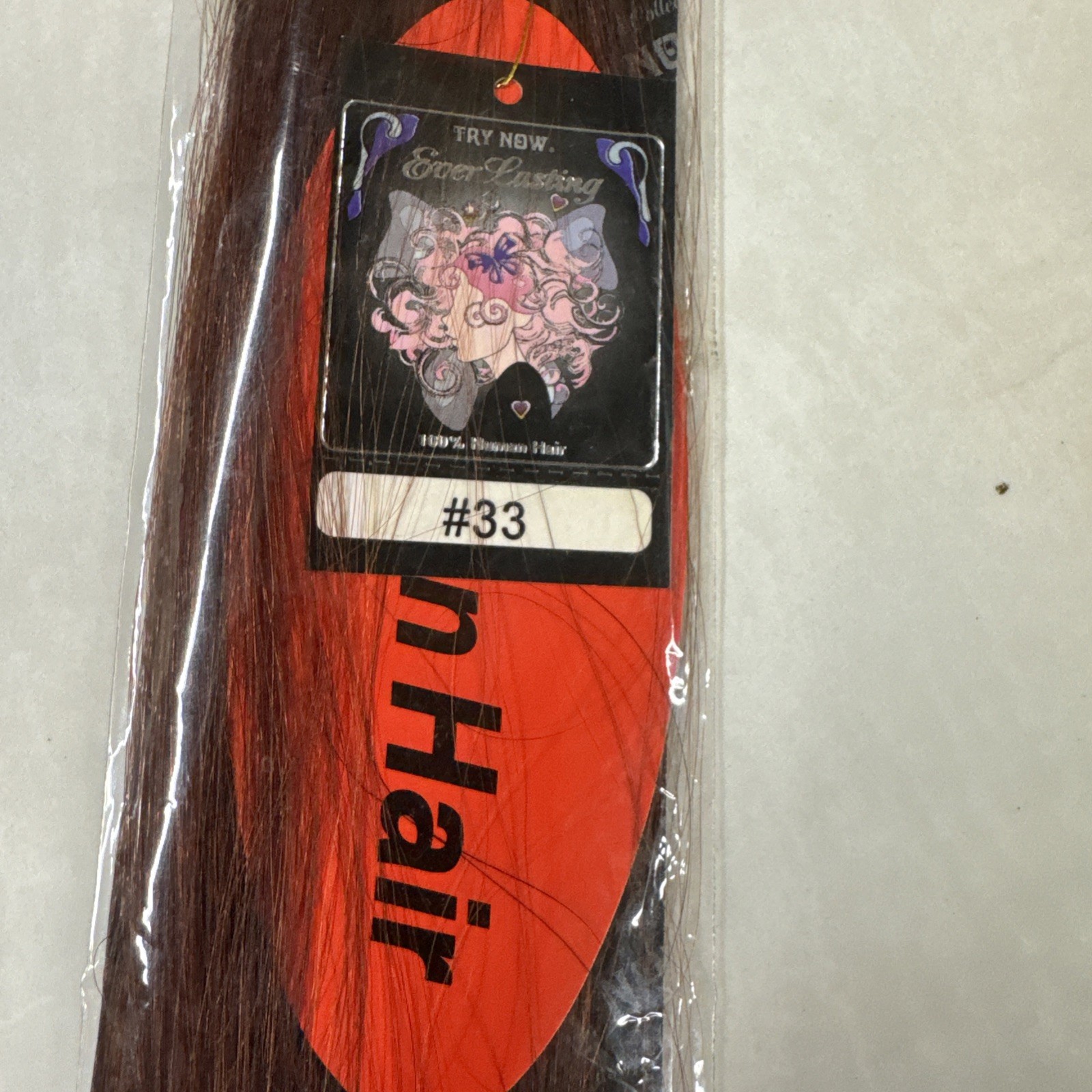 Ever Lasting Pre-bonded Keratin 100%Human Hair Extensions 20Strands # 33 Auburn