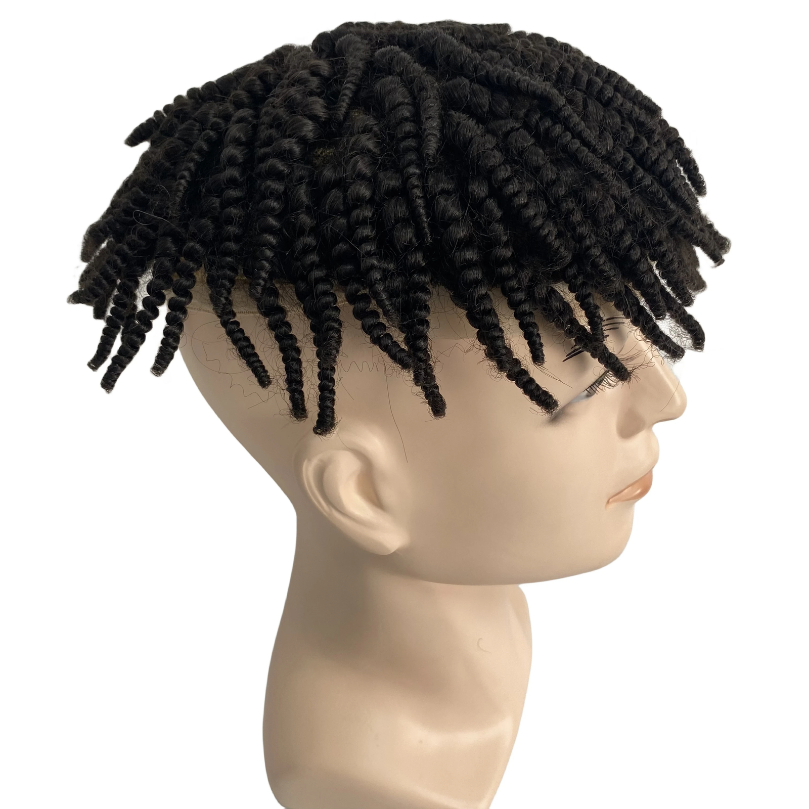 Afro Braids AUS Toupee Lace with PU Unit for Black Men