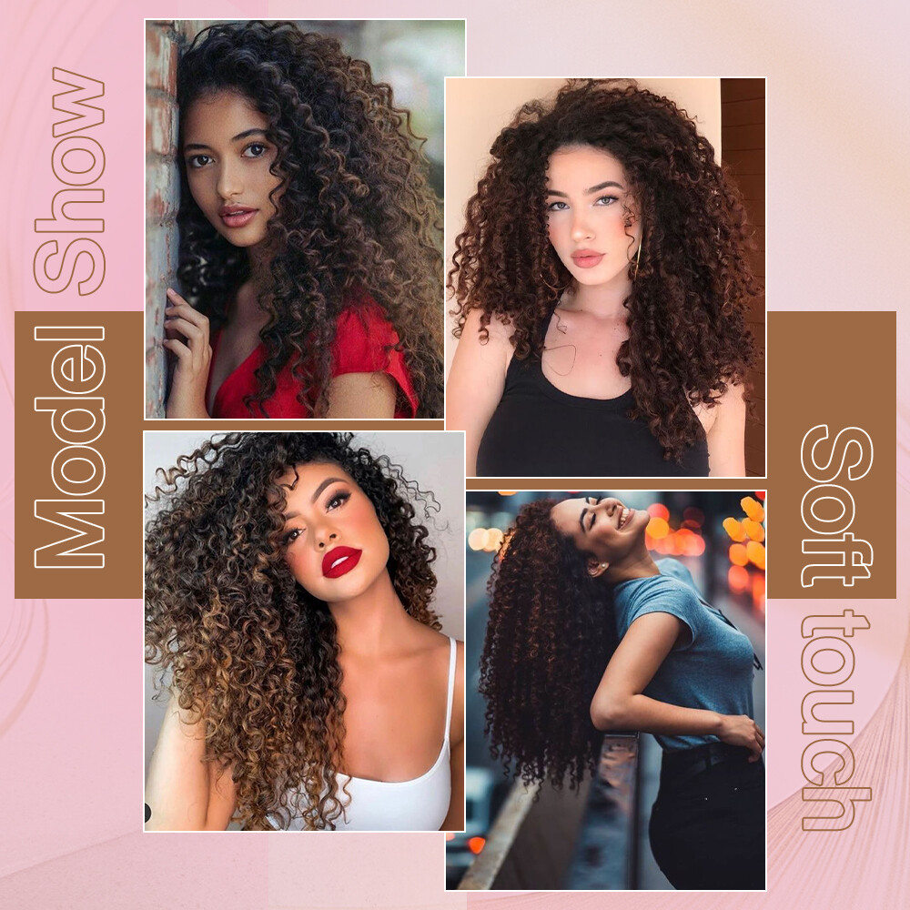 REAL As Human Natural Water Wave Crochet Braids Deep Curly Hair Extensions Soft