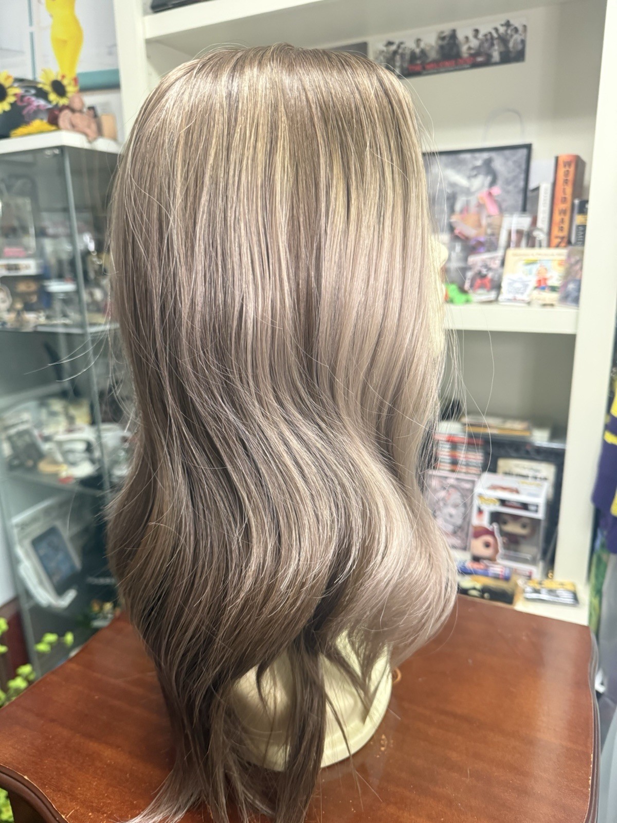 Chelsey Smith Crowns Farryn Lavender Smoke Large Wig EUC With Satin Bag & Box