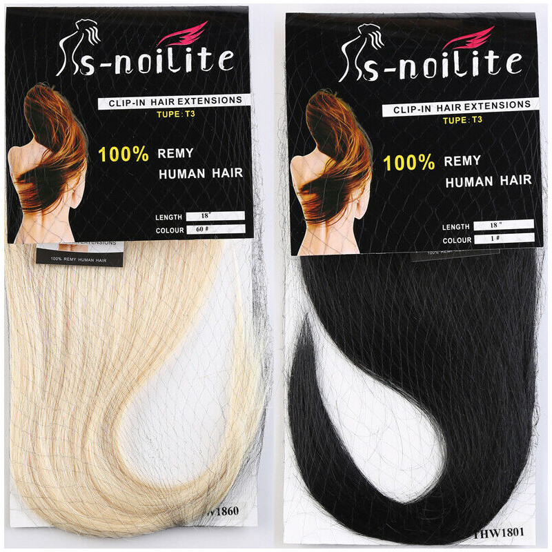 Remy Soft Clip In 100% Human Hair Extensions Curly Full Head Short&Long USPS 7A