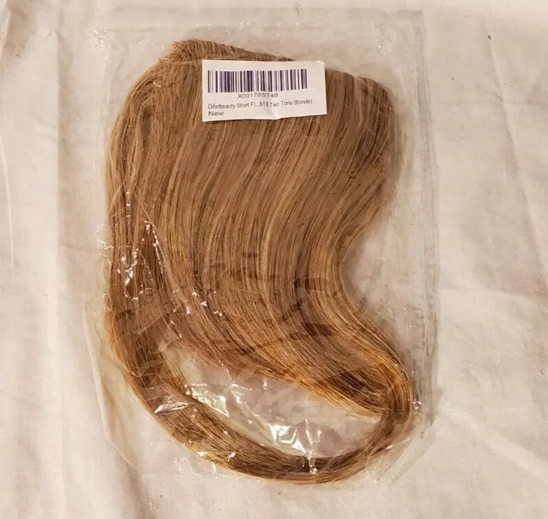 Hair Clip Extensions Short Two-Tone Blonde