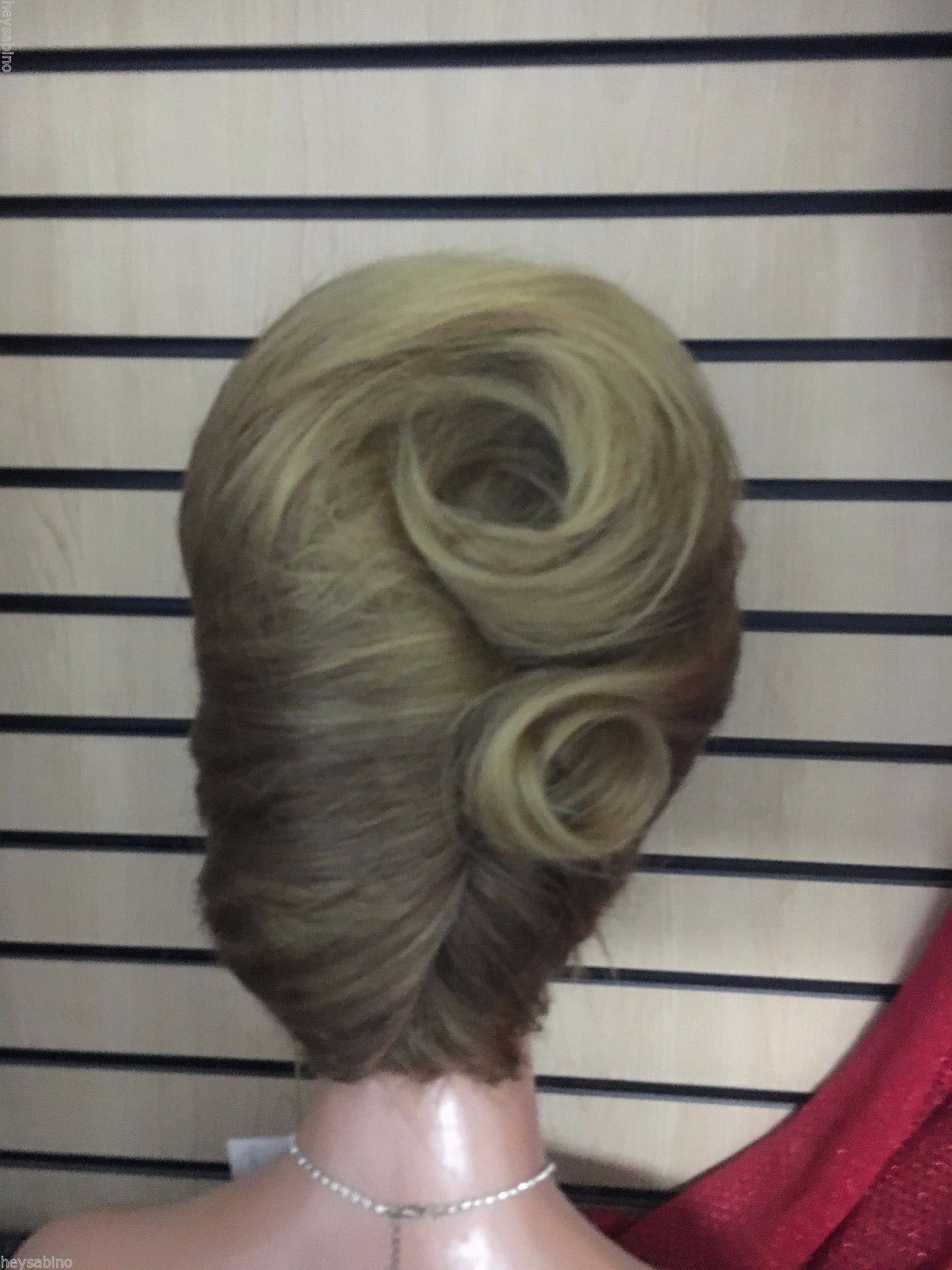 ELITE BRAND WIGS! CLASSY MODERN UP DO SEXY SLEEK FRENCH TWIST W/ BANGS ELEGANT
