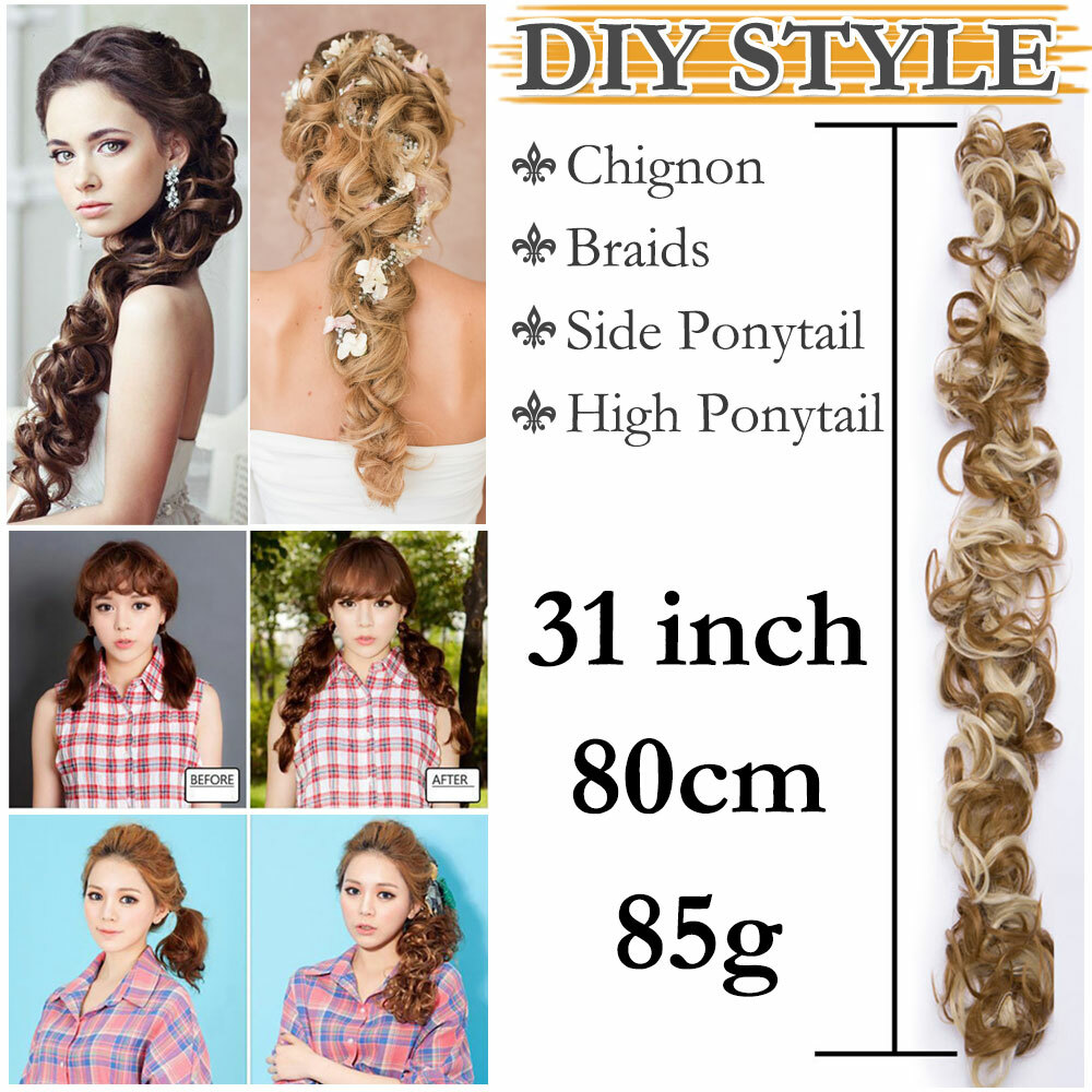 Messy Bun Hair Piece Wrap on Updo Scrunchie Hair Extension Long as Human hair US