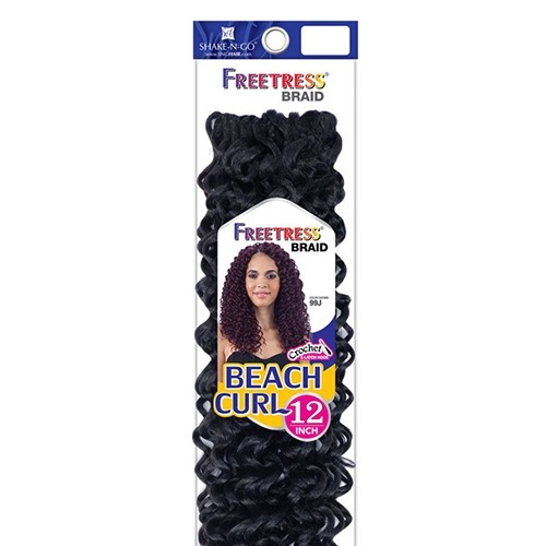 Freetress Crochet hair – BEACH CURL 12″