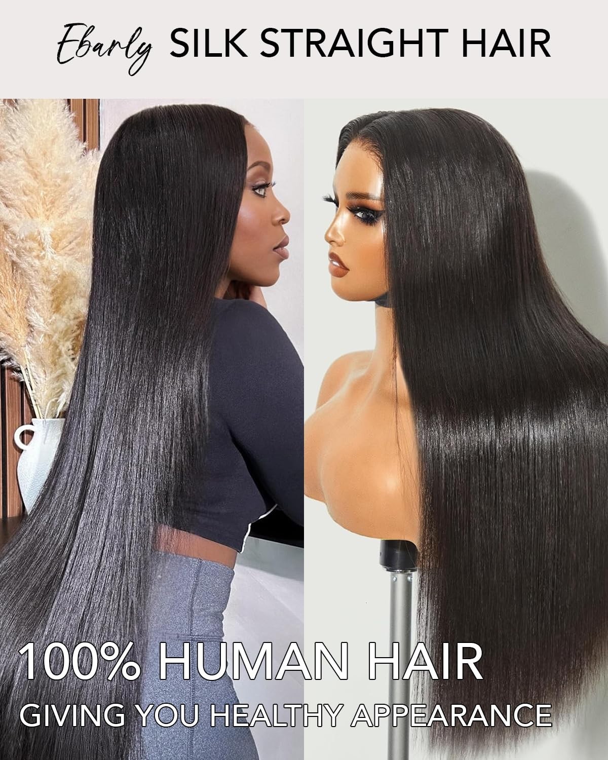13×6 HD Lace Front Wig, 200 Density Straight Human Hair, Pre-Plucked, 26 Inch, G