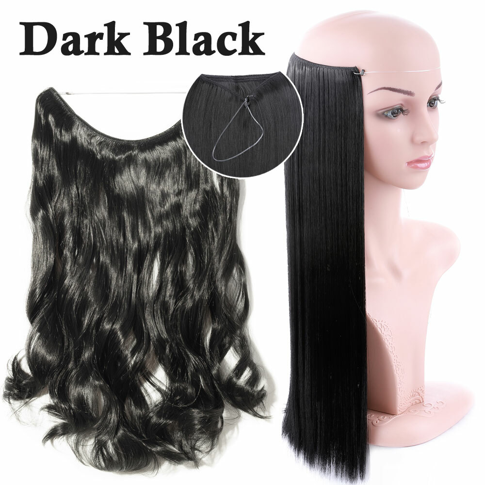 Secret Wire Hair Extensions 1PCS Real Thick as Human Invisible Hidden Elastic US