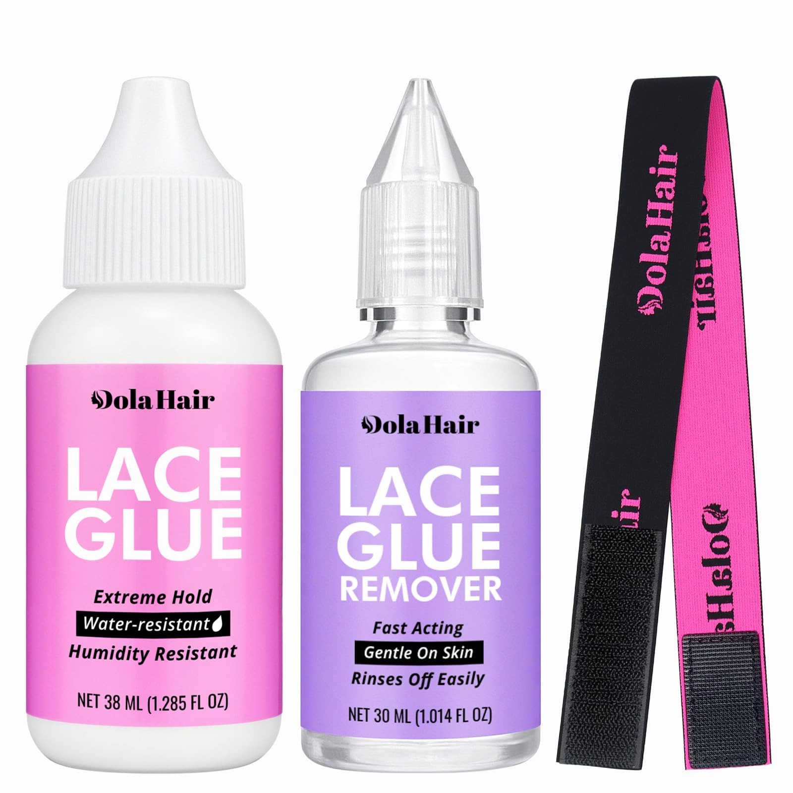 Dolahair Lace Wig Glue Kit Waterproof Lace Front Adhesive, 3pcs