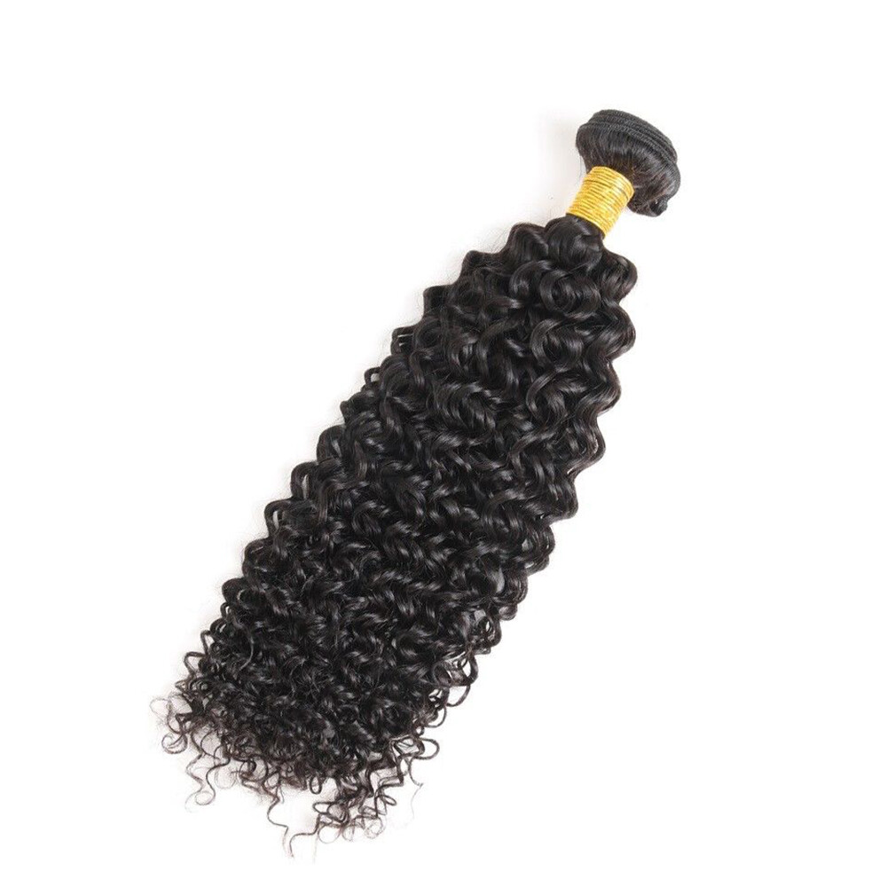 Jerry Curl Natural Black color 1B 100 Virgin Brazilian Human Hair 1 or 3 Bundles