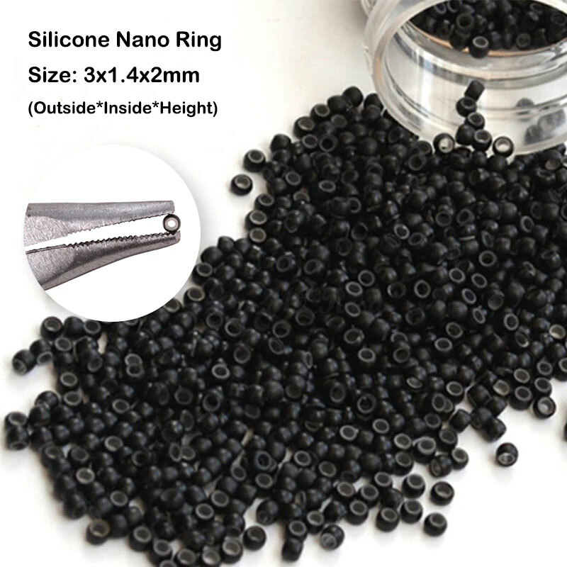 300S Nano Rings REAL THICK 100% Remy Human Hair Extensions Nano Ring Bead Micro
