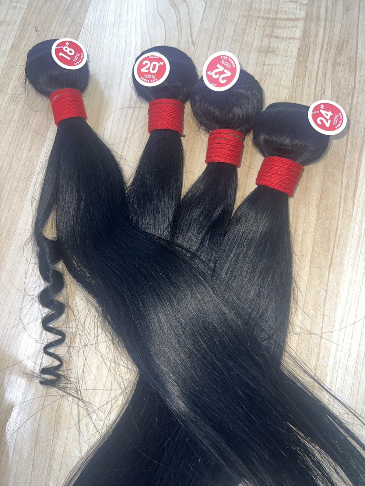 🔥 100% Human Hair Bundles 18” 20” 22” 24” – 4 Bundle Deal $120 🔥 Straight
