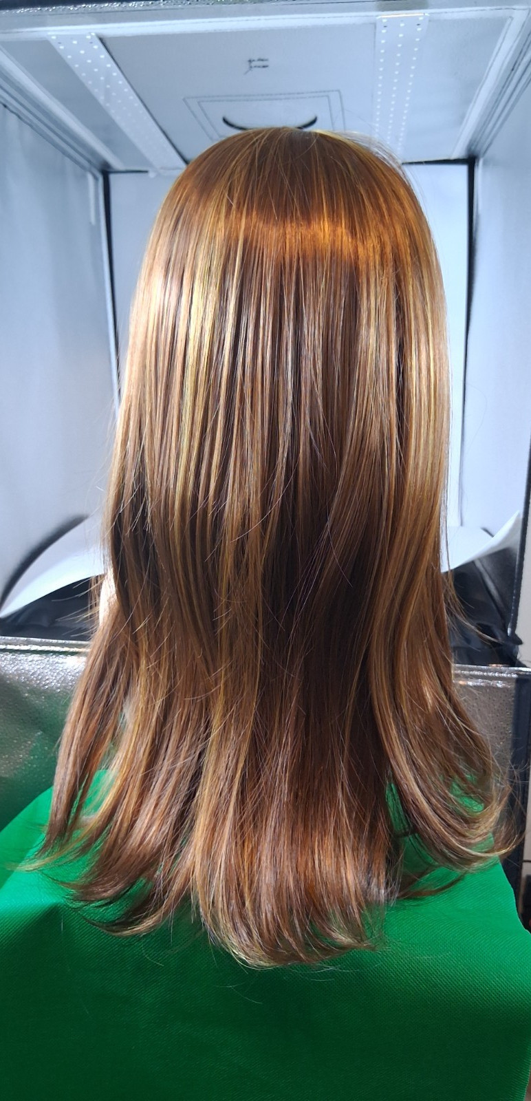 Long Wavy wig,Brown blondeHighlight synthetic high temperature fiber Hair