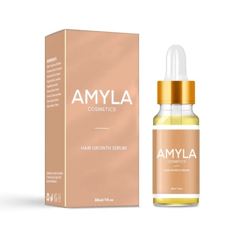 1 NIB Amyla Cosmetic Hair Growth Serum & 1 New Hair Growth Spray Oil