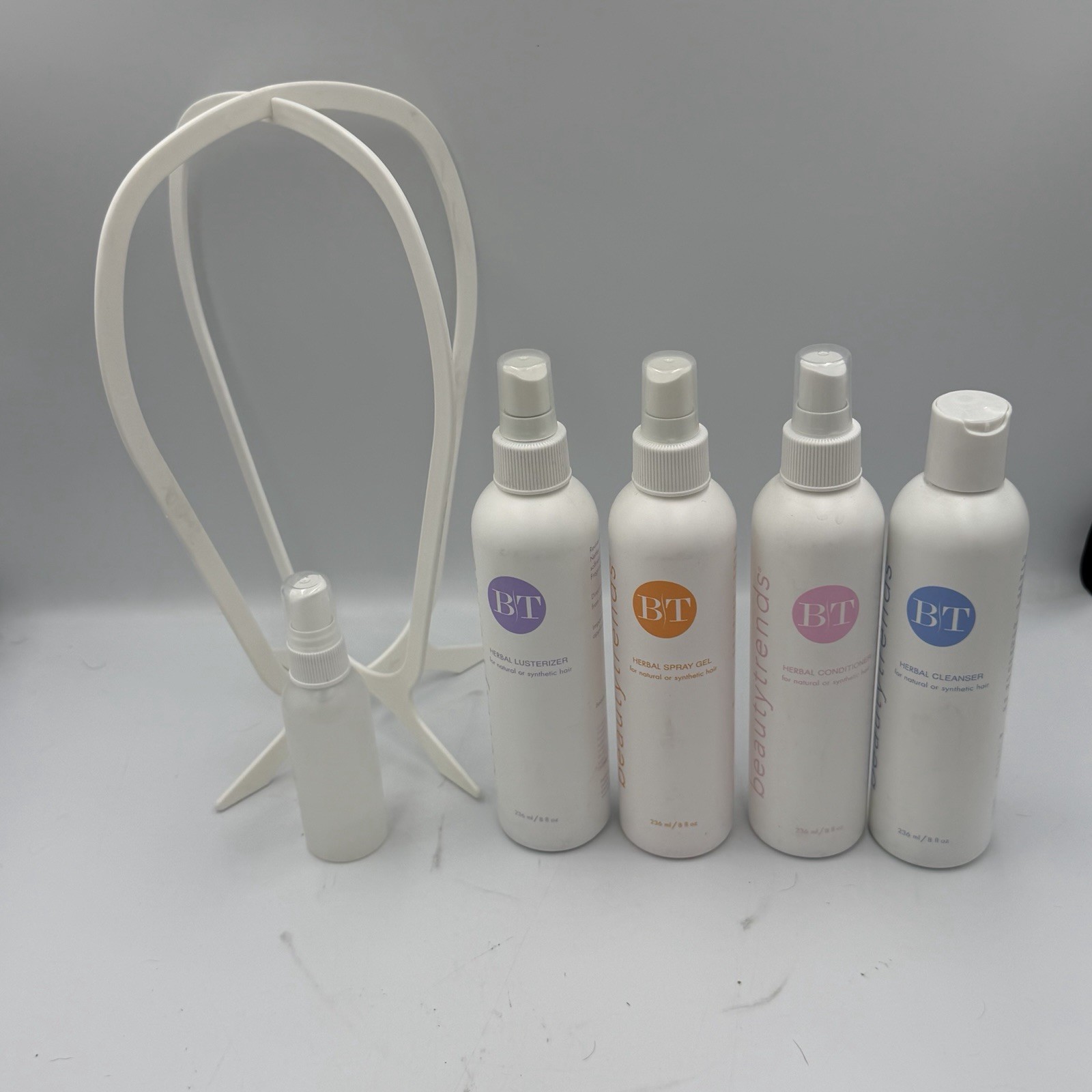 BeautyTrends Synthetic Hair Care Travel Kit Wig Stand Style Spray Conditioner