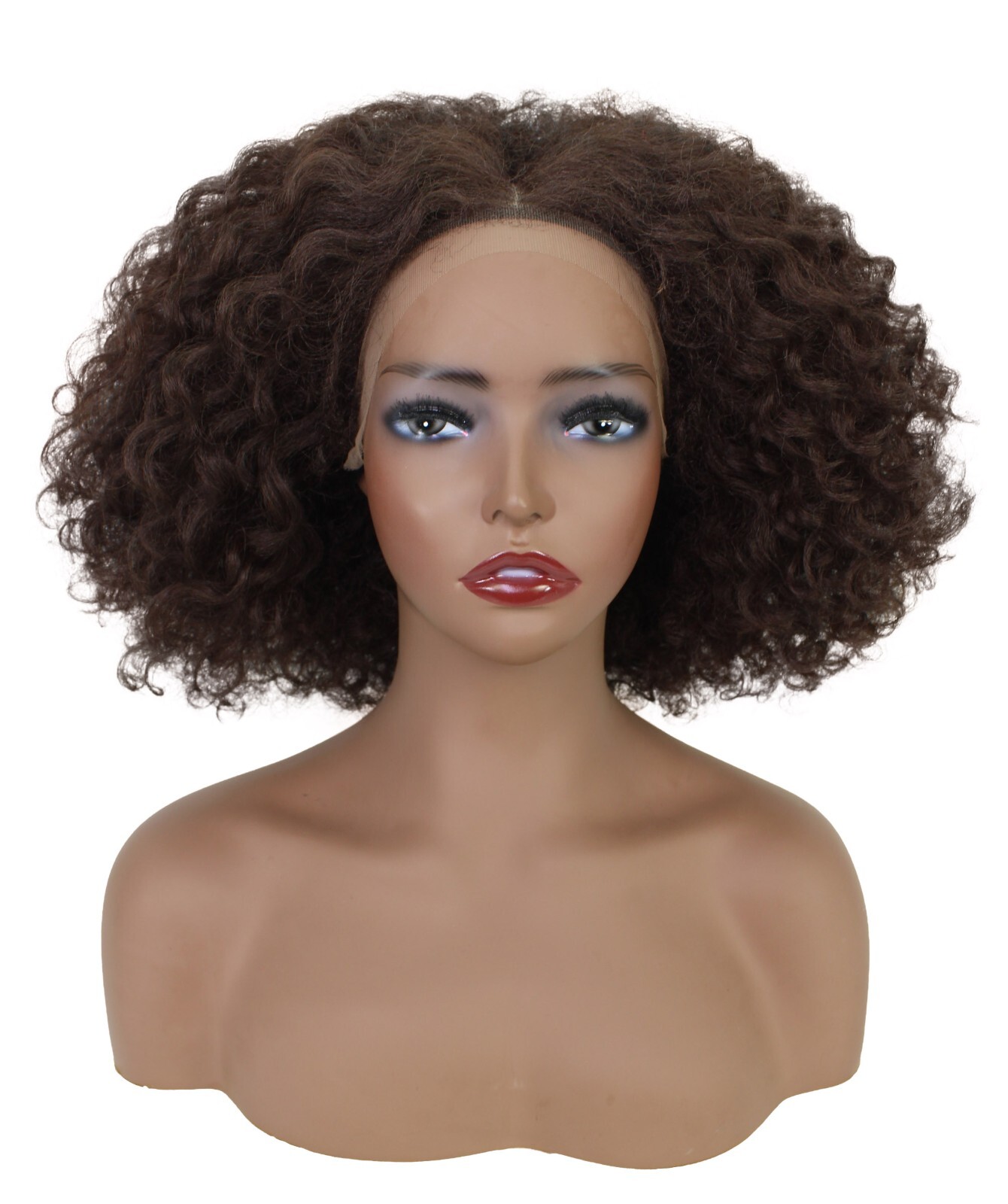 LUXLUXE Naomi Curly Long 13X4 Wig, Heat Resistant Fibers