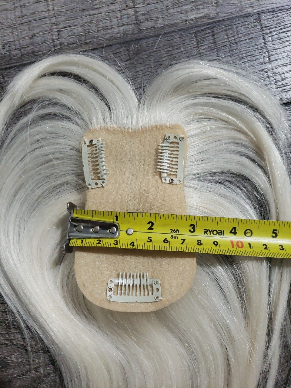 100% Real Human Hair Toppers, 12 Inch Human Hair Toppers for Thinning Hair Large