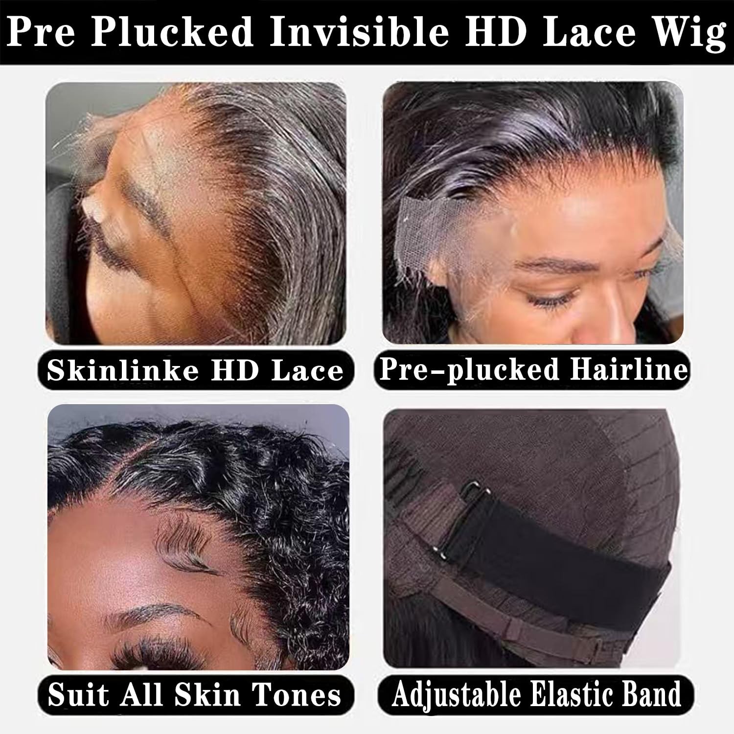 Kimosahair Curly Bob Wig Human Hair 200 Density 13X4 Hd Lace Frontal Deep Wave