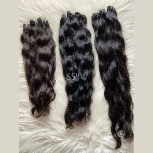 Weft Hair Extensions Human Hair 22-32Inch 3 Bundle Deal Raw Indian Weaves