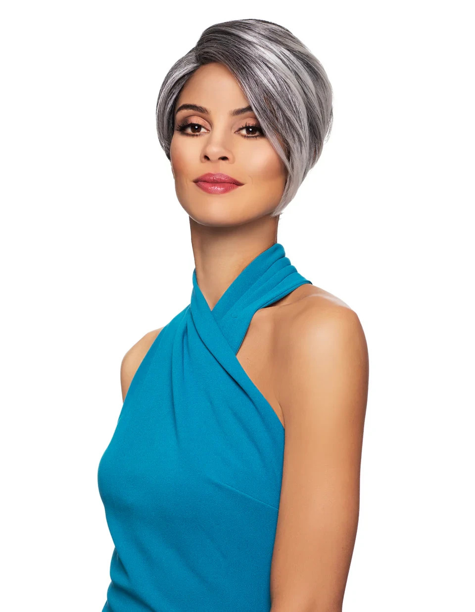Foxy Silver Theresa Wig, Stylish and Natural-Looking Synthetic Wig