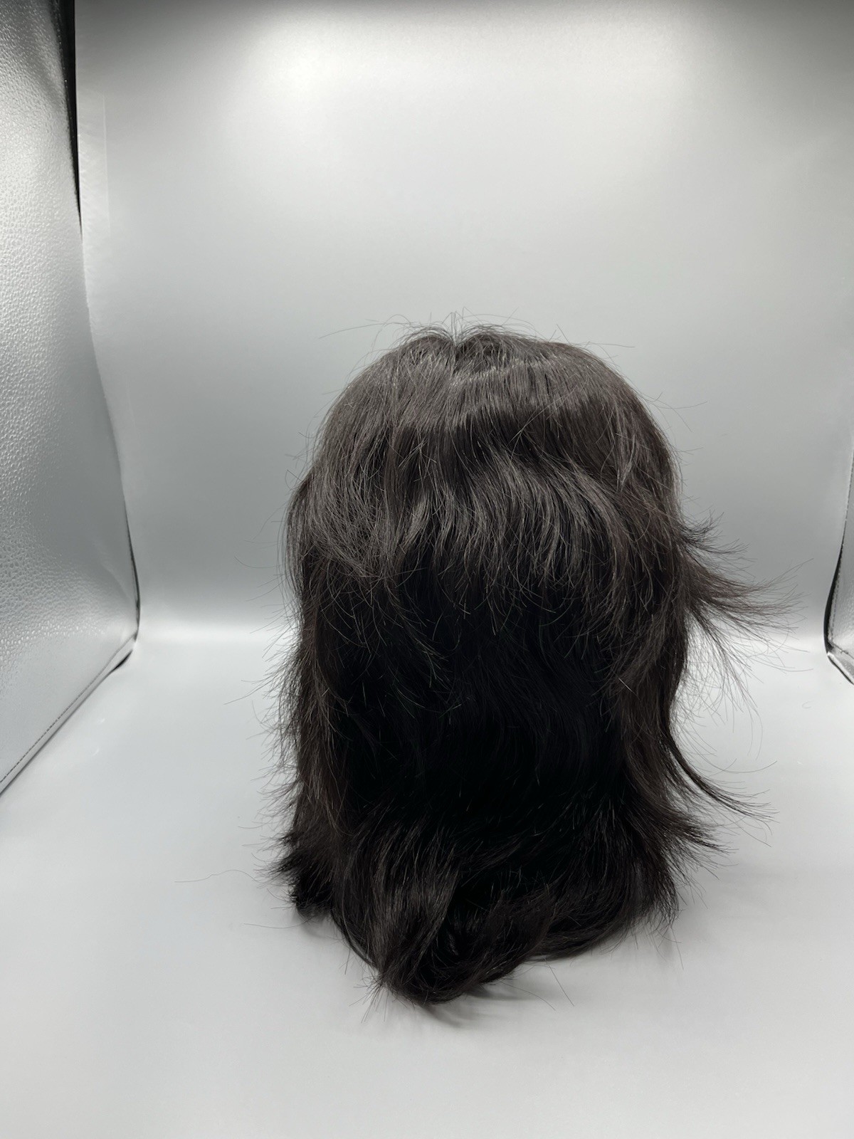 LUVME For You Dark Brown Human Hair Wig Shoulder Length Side Part Lace Wig