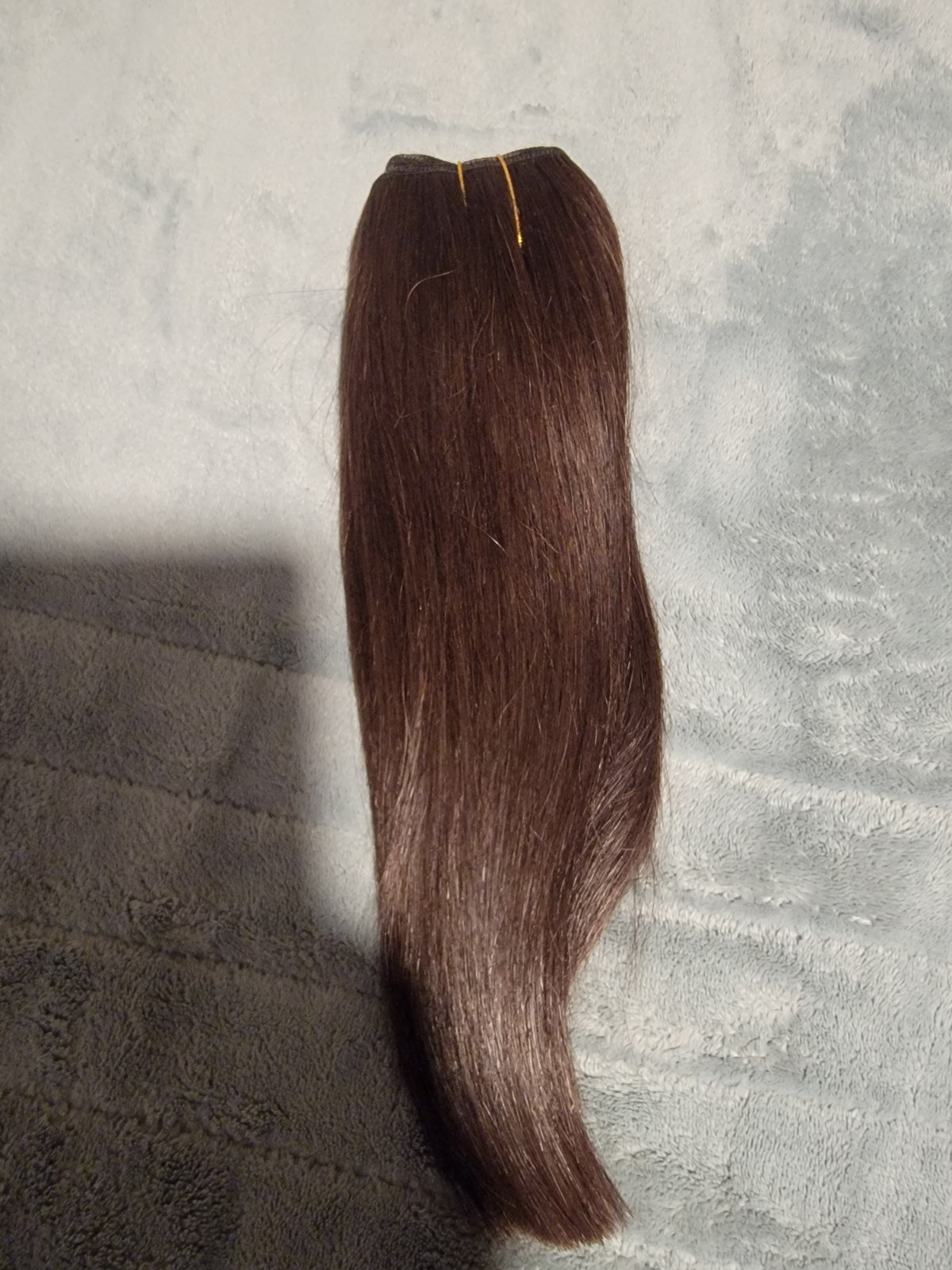 Sew in Double Weft Human Hair Straight Extensions 9 Inch 100g #2R-Dark Brown