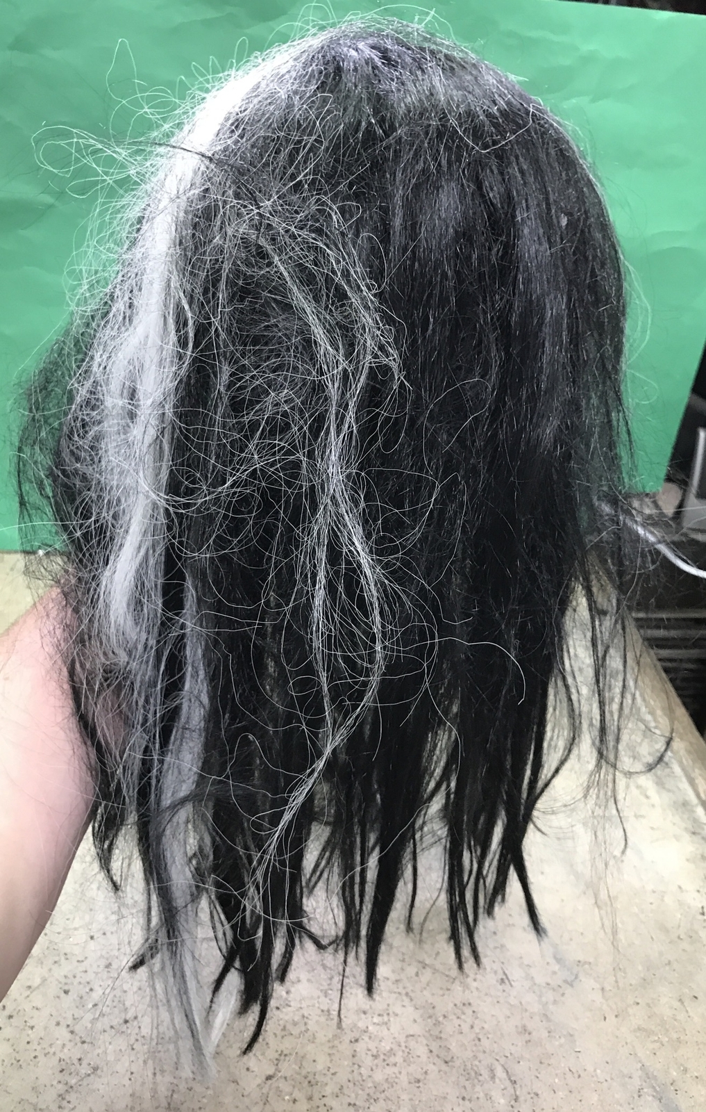 Vintage 1996 Black & White Wig – Cosplay Halloween Dress Up – Nice! Fast Ship!
