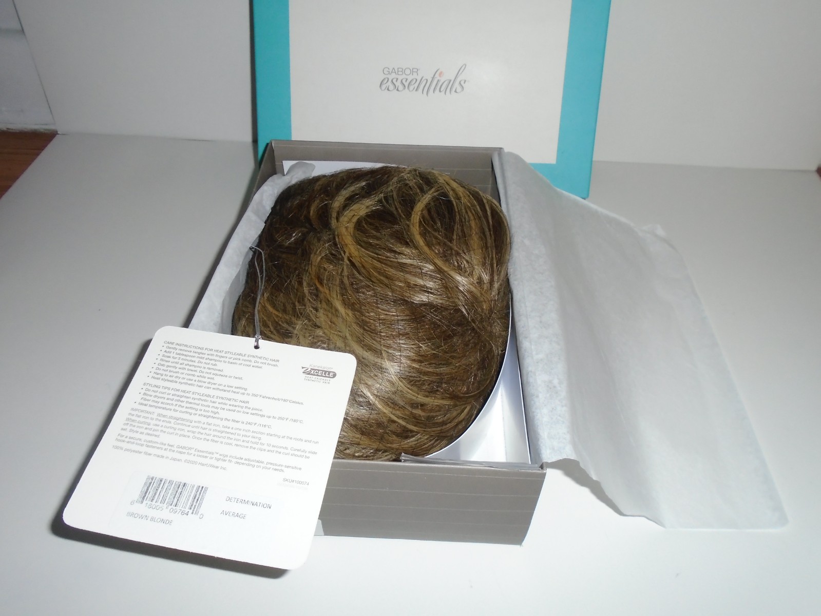 Gabor Essentials Determination Modern Short Cut Wig Brown Blonde New In Box