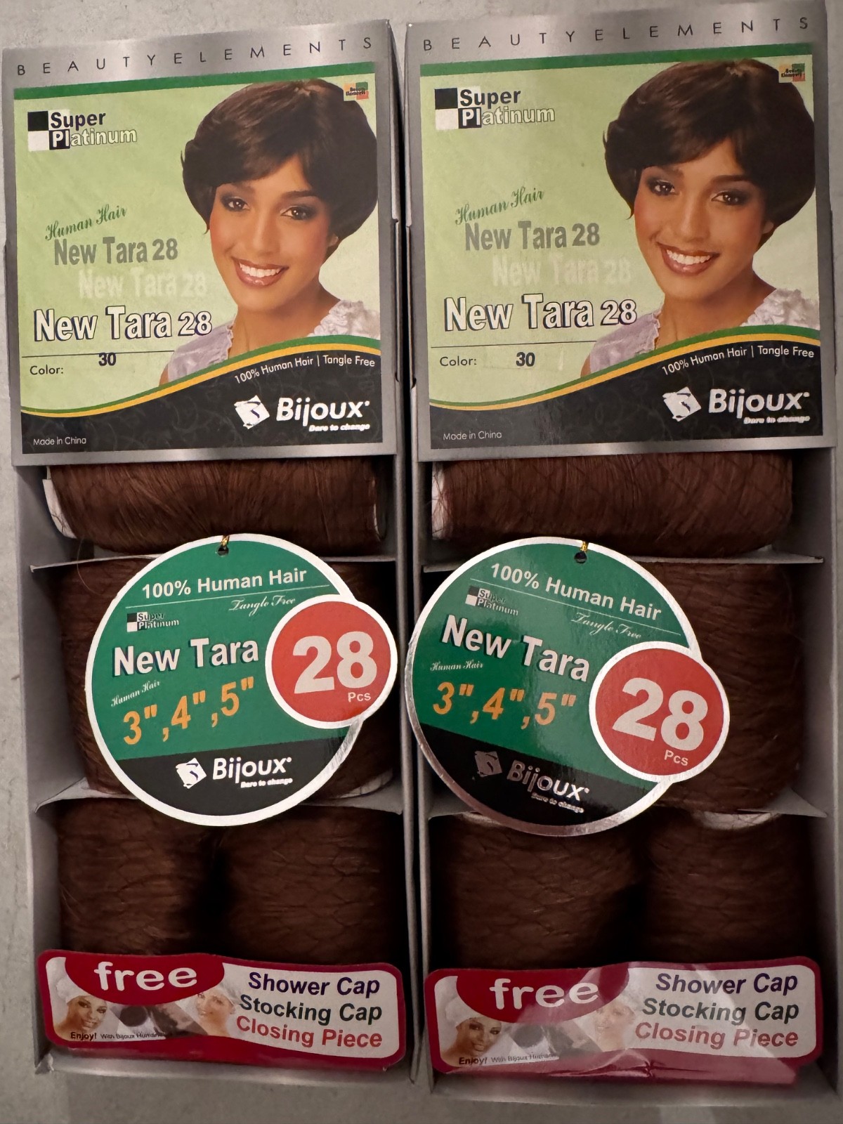 BEAUTY ELEMENTS 100% HUMAN HAIR NEW TARA 28 PCS #30