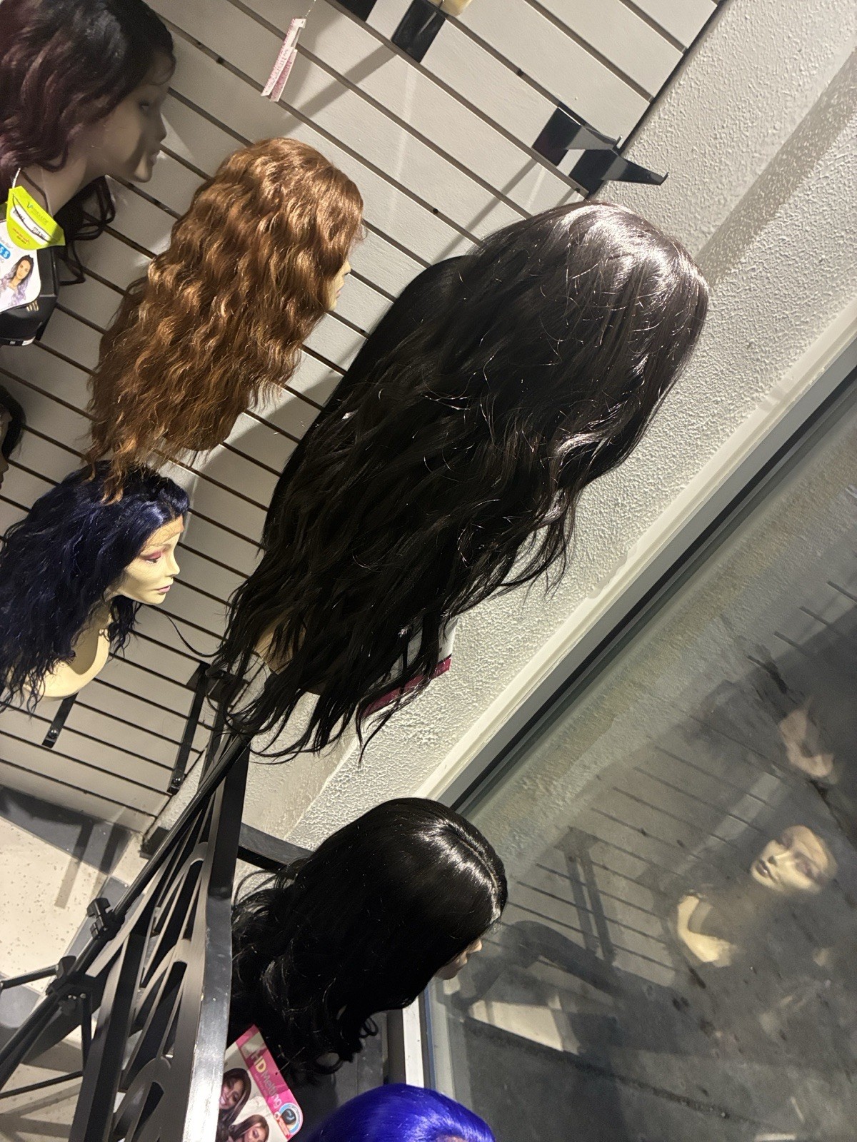 Baby hair Freepart Human Hair Blend Lacefront Wig